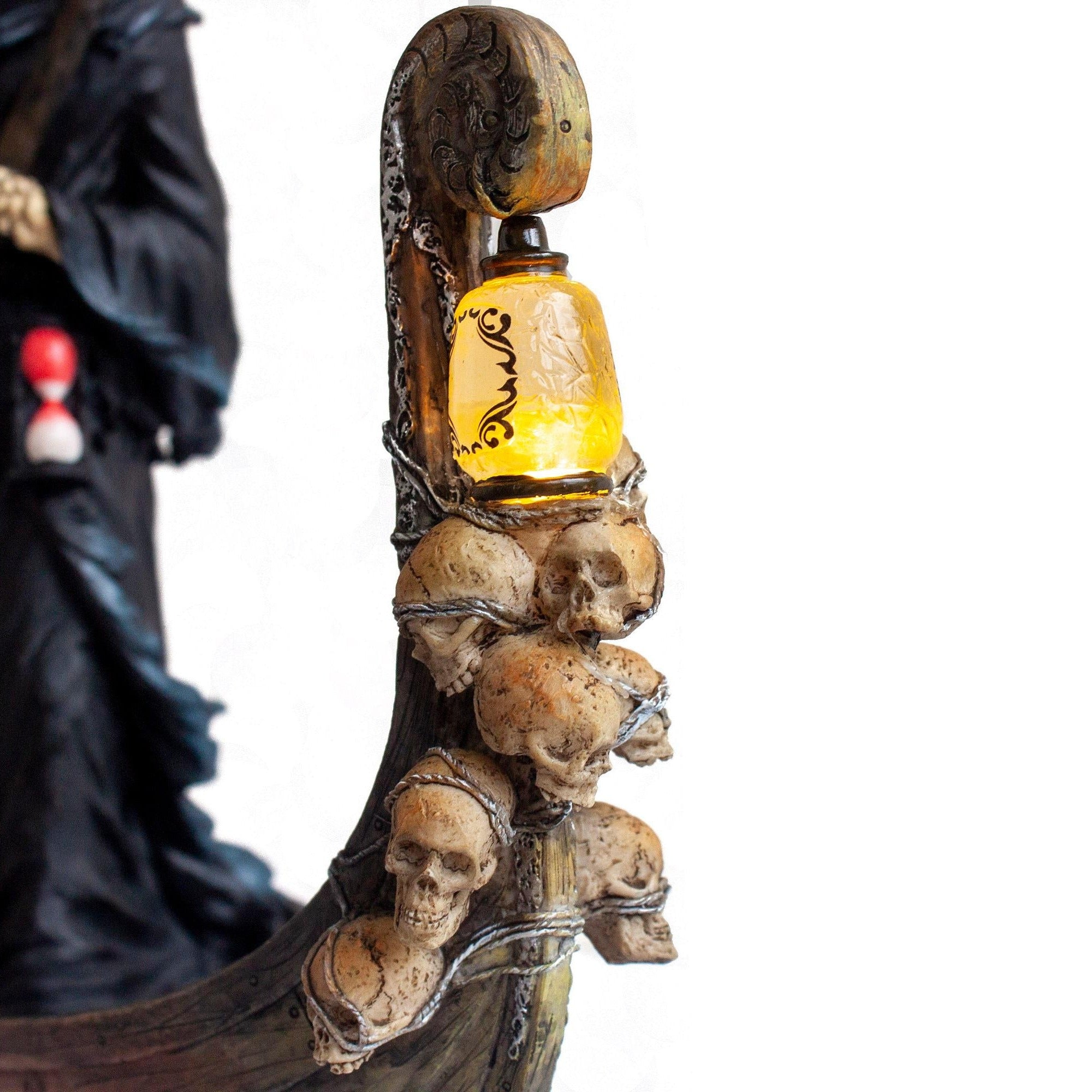 Charon Grim Reaper Statue. Charon Ferryman Sculpture Death God. Altar Gothic Sculptures