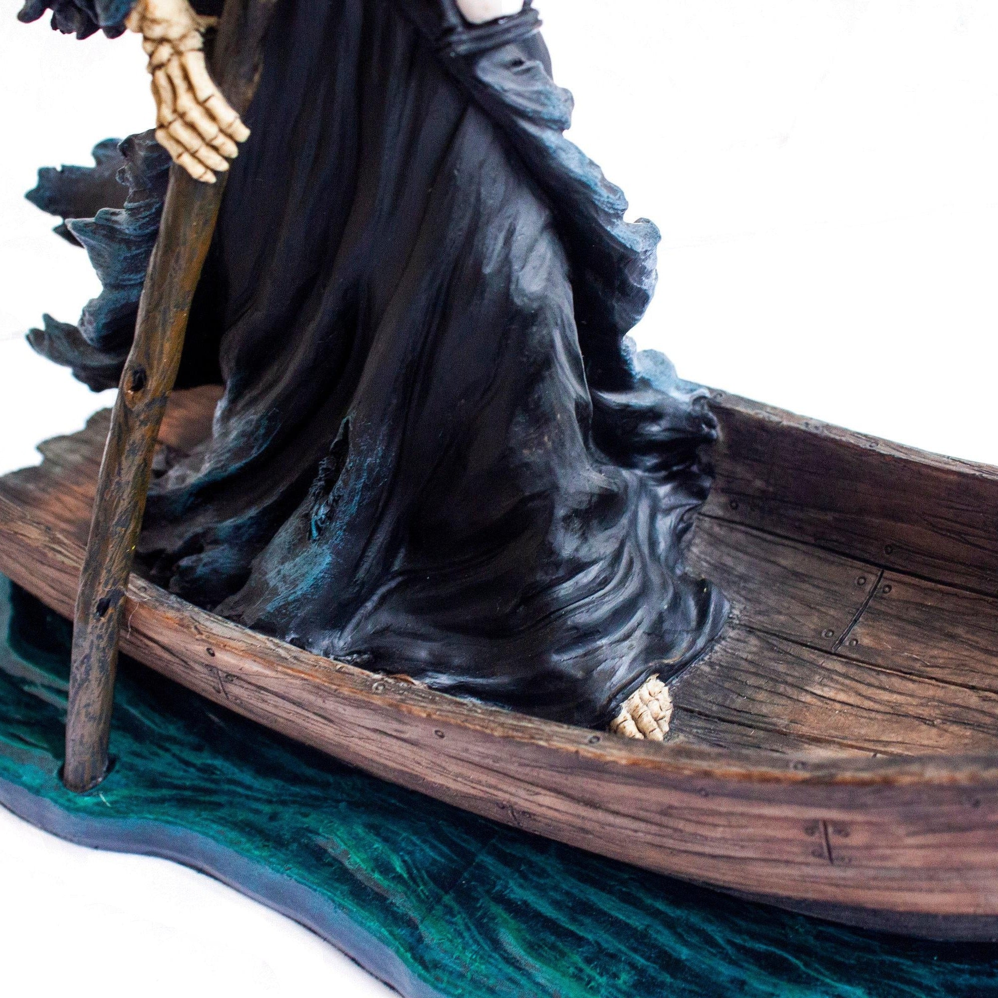 Charon Grim Reaper Statue. Charon Ferryman Sculpture Death God. Altar Gothic Sculptures