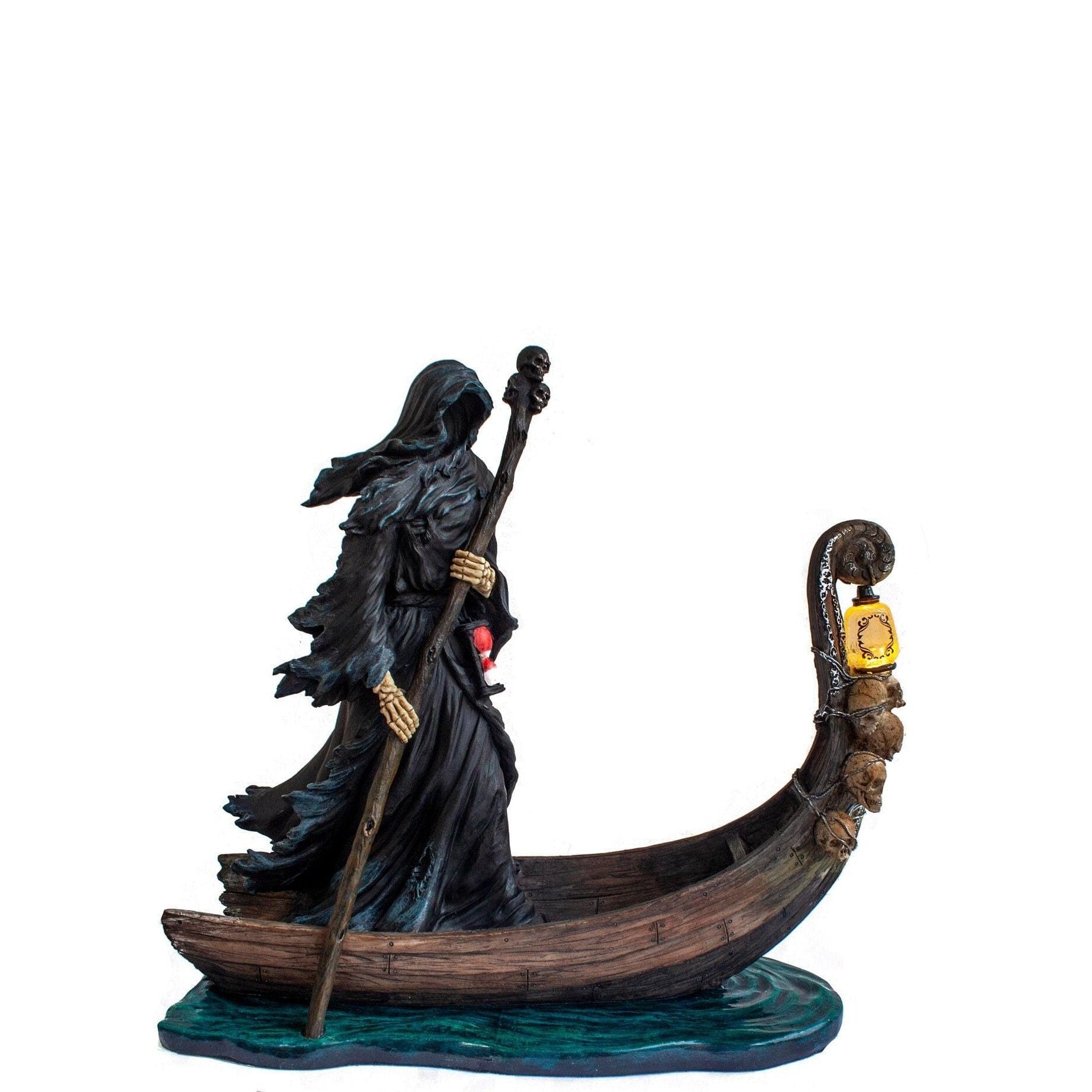 Charon Grim Reaper Statue. Charon Ferryman Sculpture Death God. Altar Gothic Sculptures