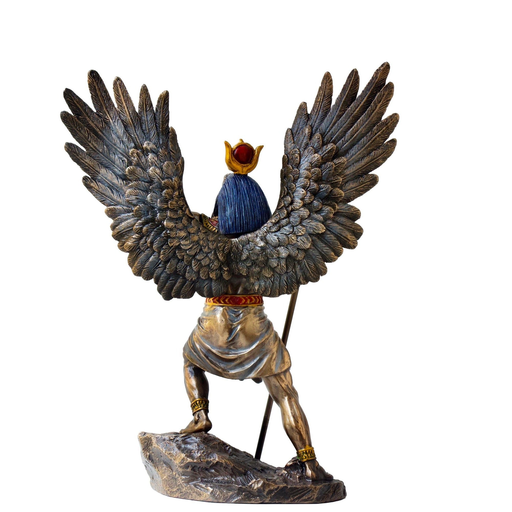 Cold Cast Bronze Egyptian Sun God Ra Statue