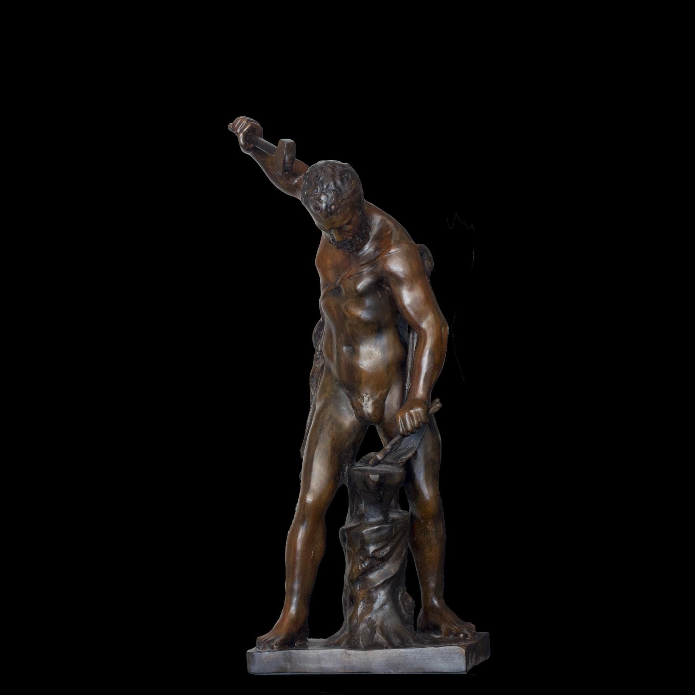 Bronze Hephaestus Sculpture: 38 Inch Outdoor Greek Mythology Art