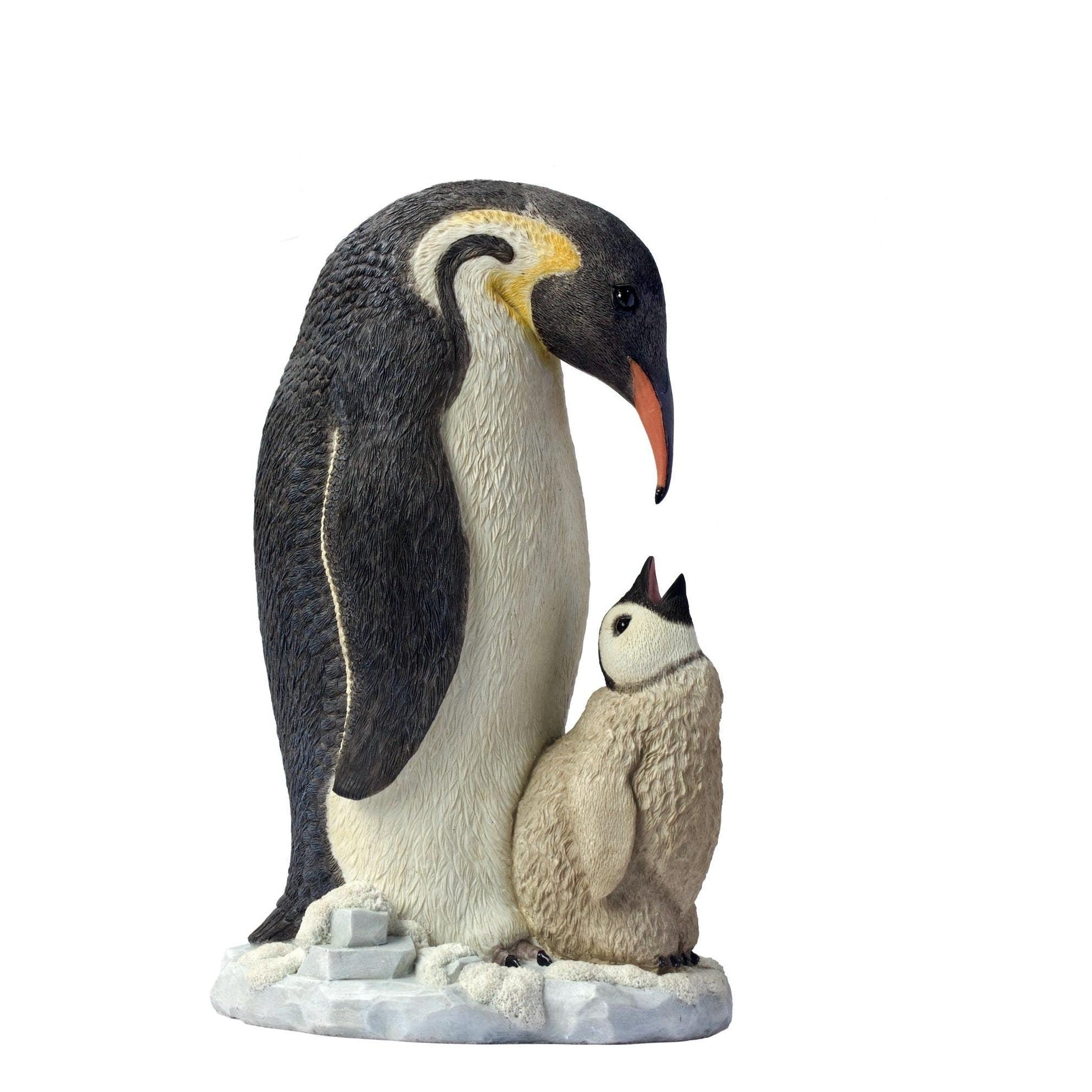 Penguin with Baby Penguin Statue