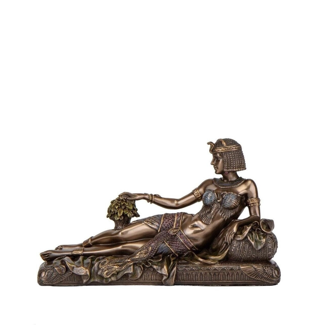 Lying Cleopatra Statue Sculpture. Ancient Egyptian Goddess Ceopatra Sculpture