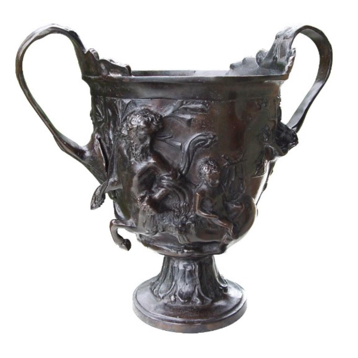 Bronze Pompei style Vase Garden Bronze Pot Decor