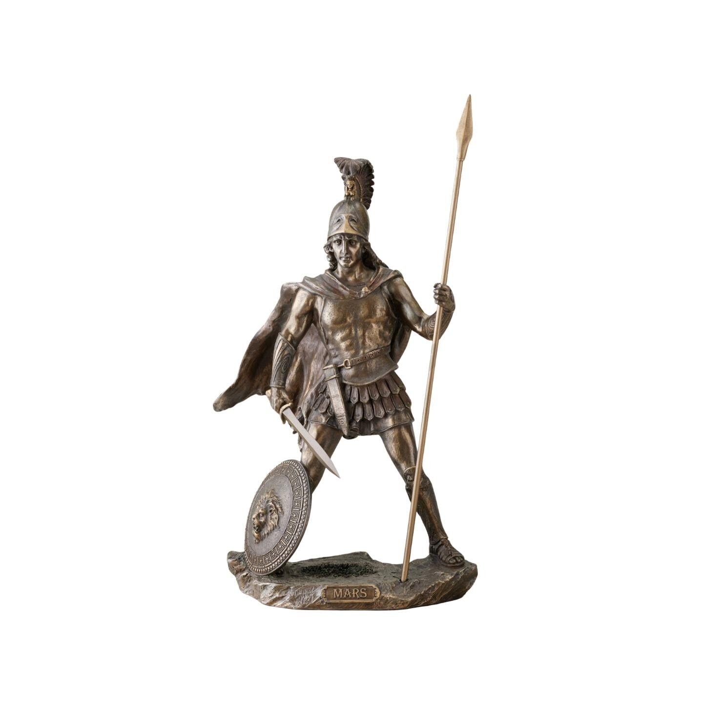 13 Inch Cold Cast Bronze Mars, Roman God of War Statue