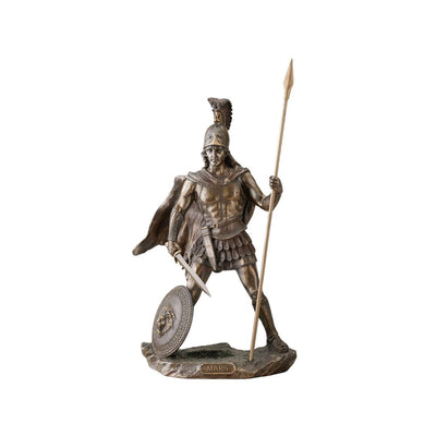 13 Inch Cold Cast Bronze Mars, Roman God of War Statue