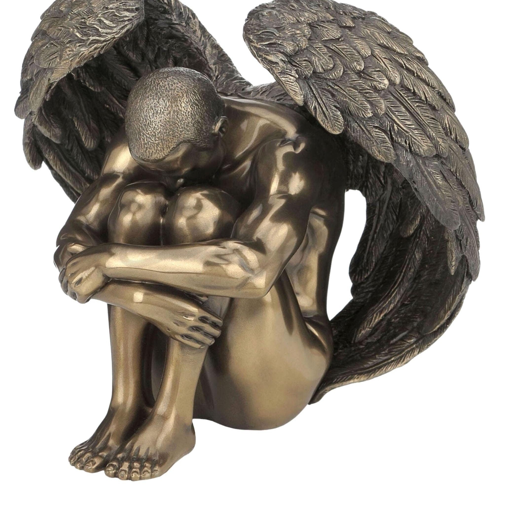 5.12 Inc Male Wınged Nude Statue
