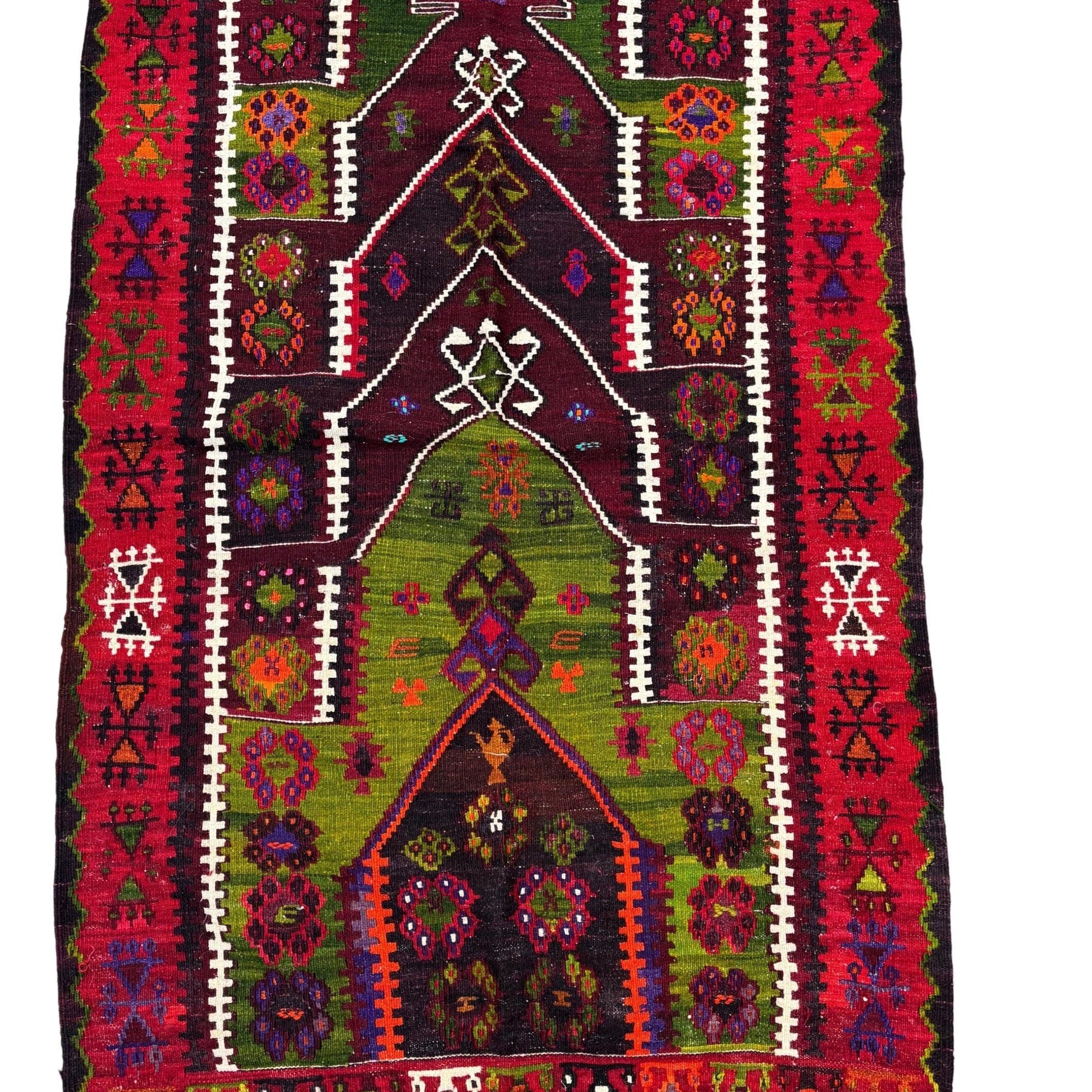 24'x15,74' Antique Anatolian Emirdağ Natural Dyed Rug from 1800's