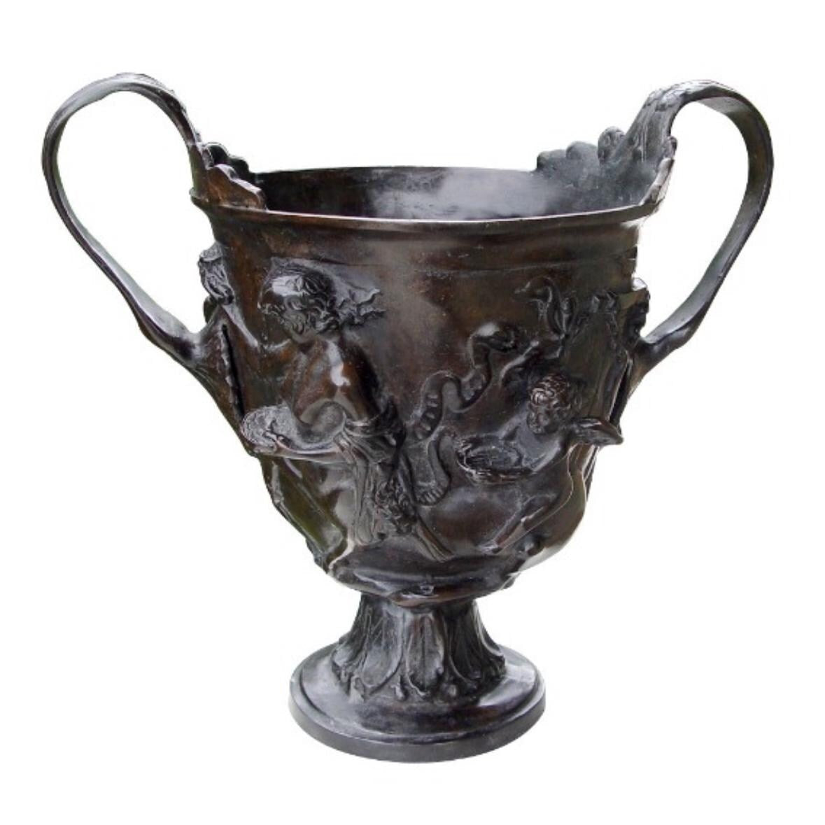 Bronze Pompei style Vase Garden Bronze Pot Decor