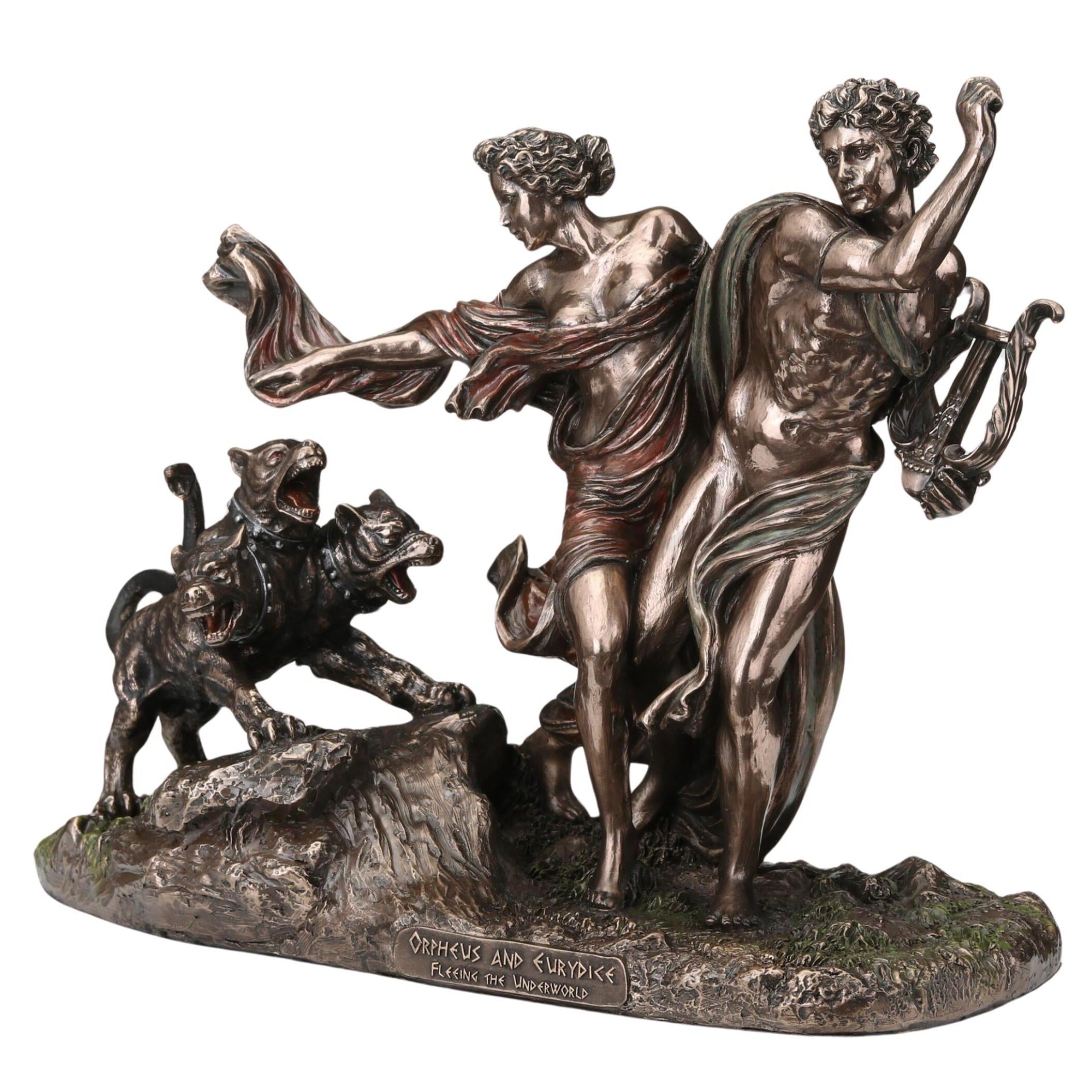 Orpheus and Eurydice Sculpture: Greek Mythology Statue