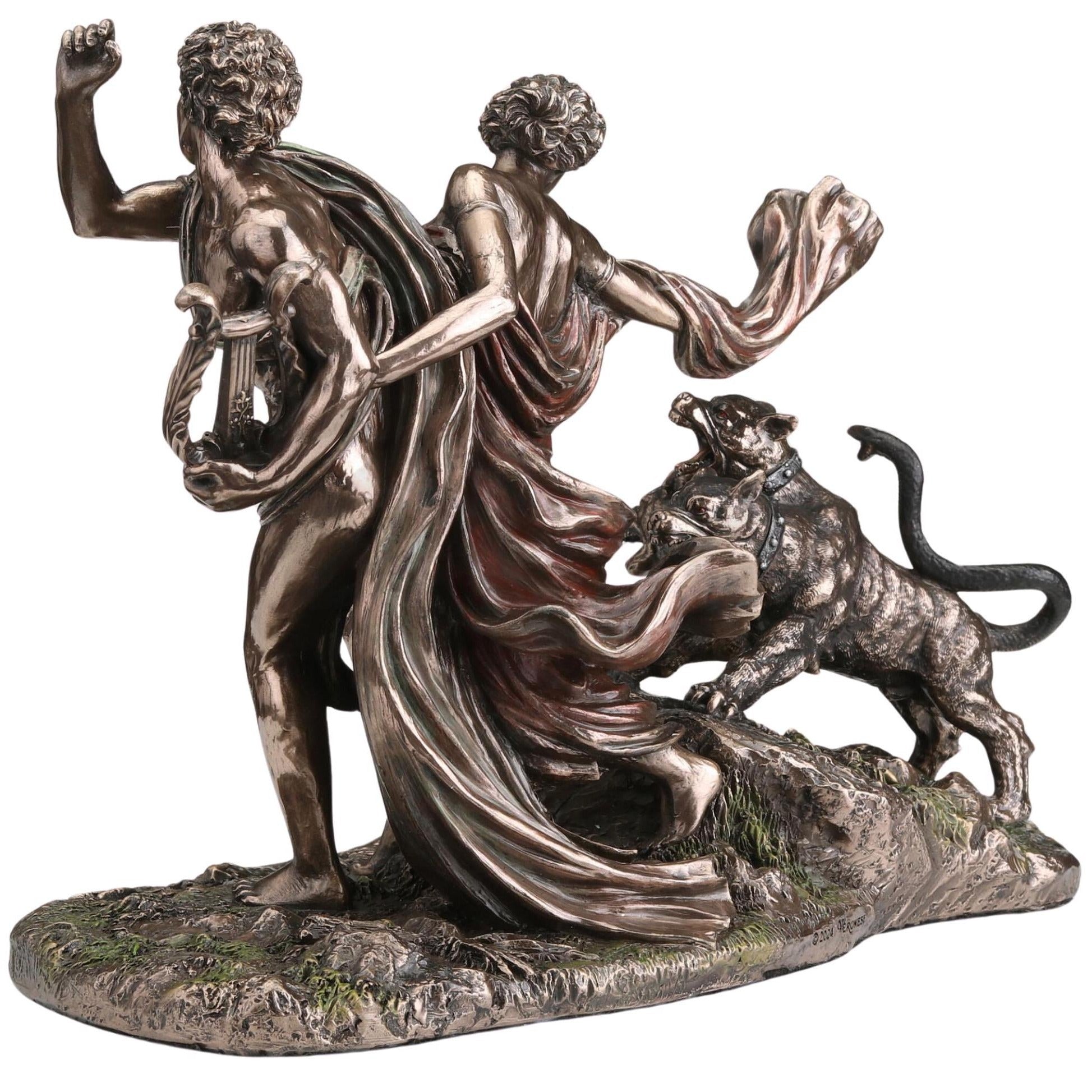 Orpheus and Eurydice Sculpture: Greek Mythology Statue