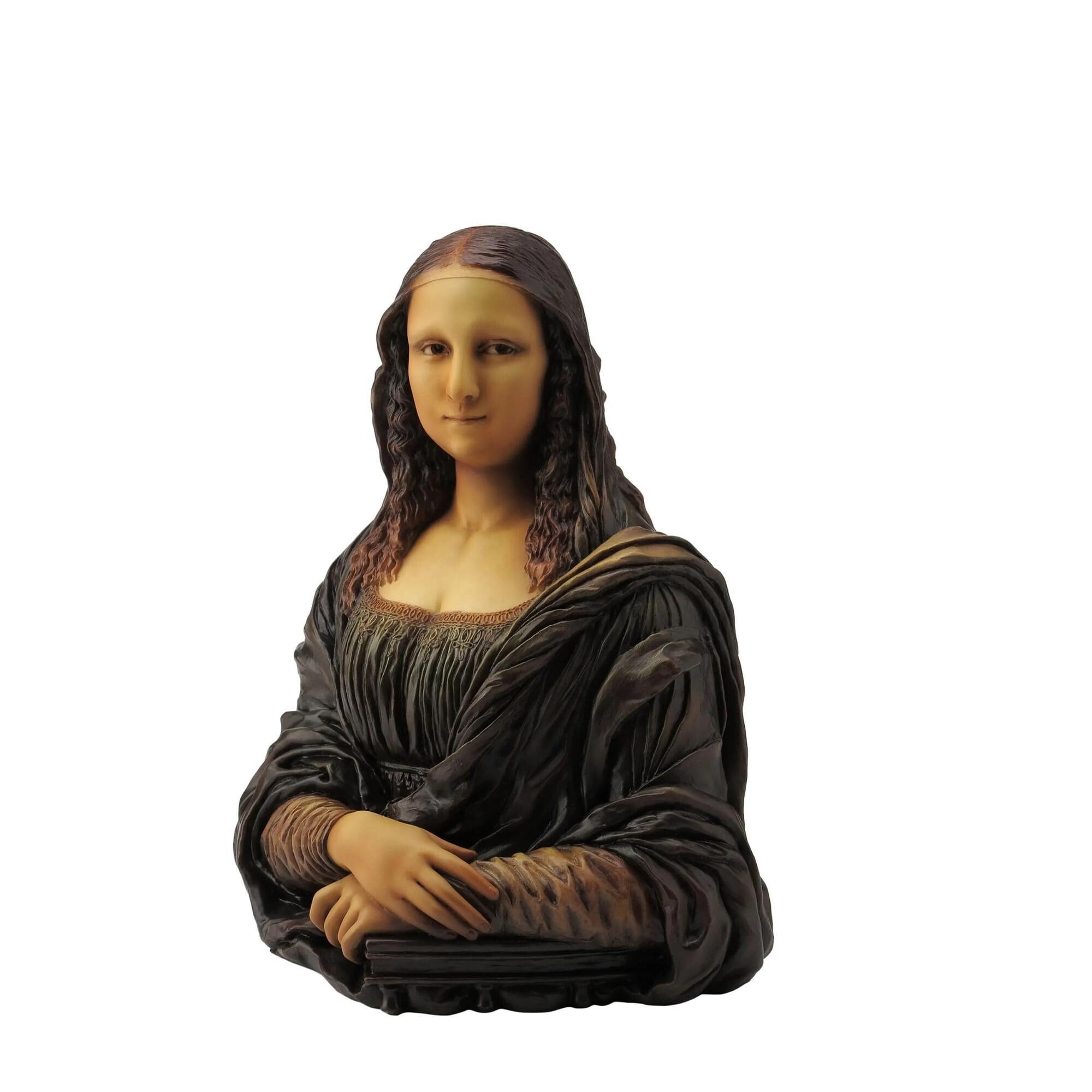 Mona Lisa Bust Statue – Renaissance Art Figurine