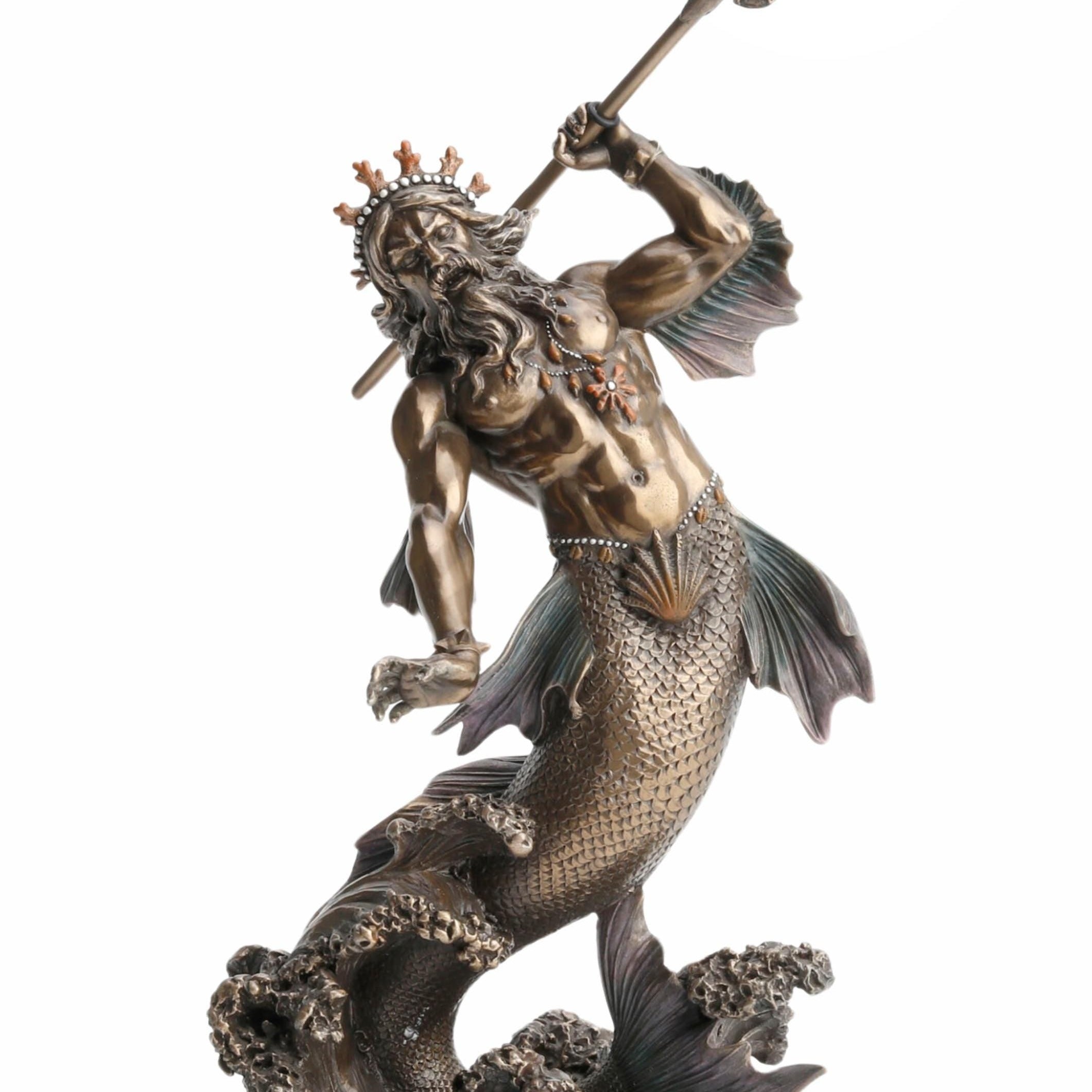 Poseidon Statue Figurine Sculpture.Ancient Greek Gods. Twelve Olympians.goddes of the sea