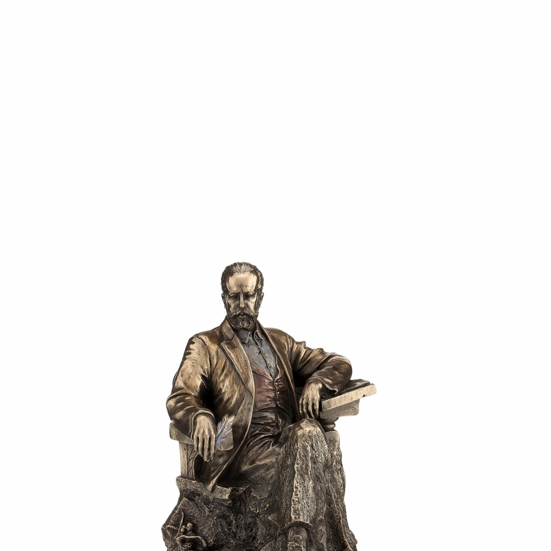 Bronzed Tchaikovsky Statue Figurine