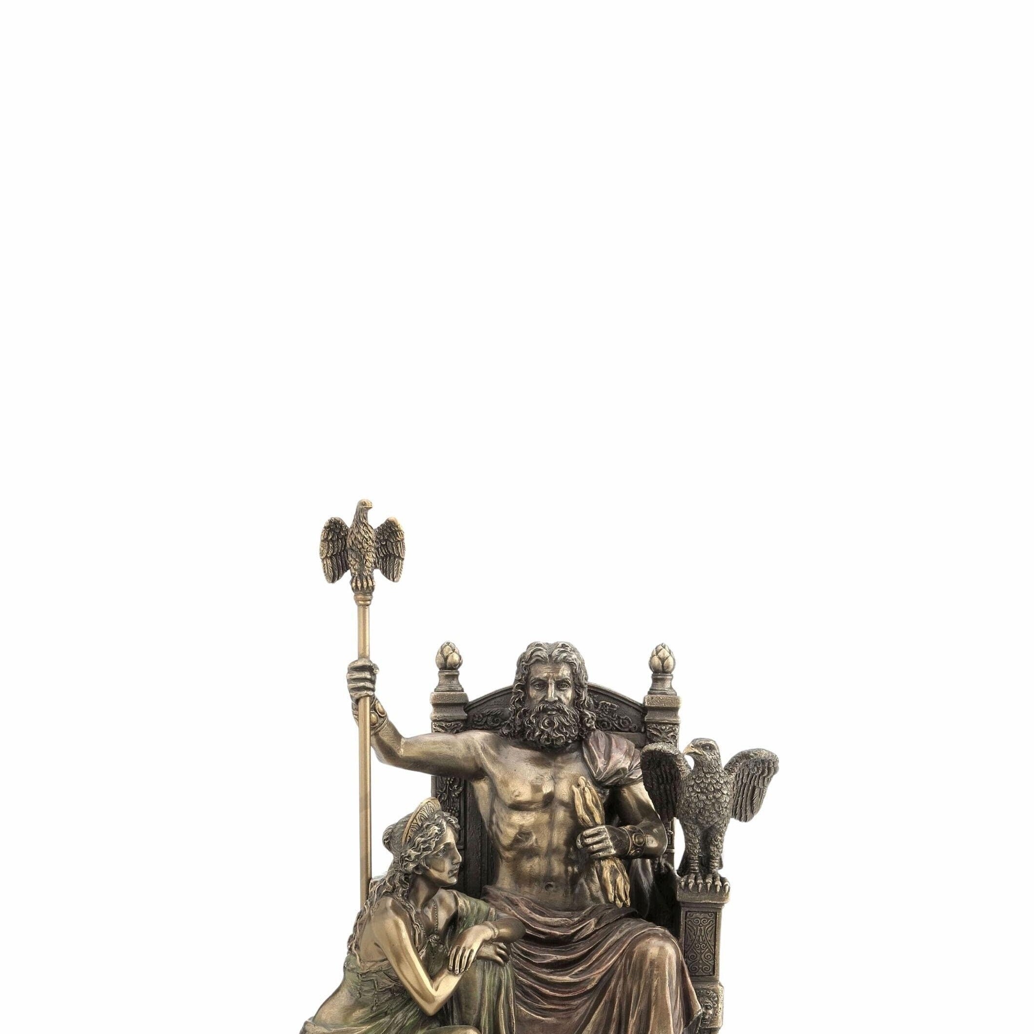 Zeus and Hera Cold Cast Bronze Statue: Veronese Design