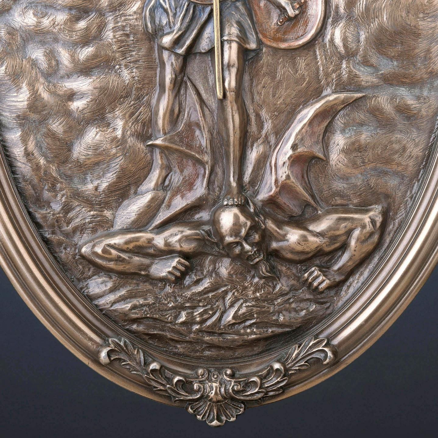 9.45 Inc Saint Michael Wall Plaque