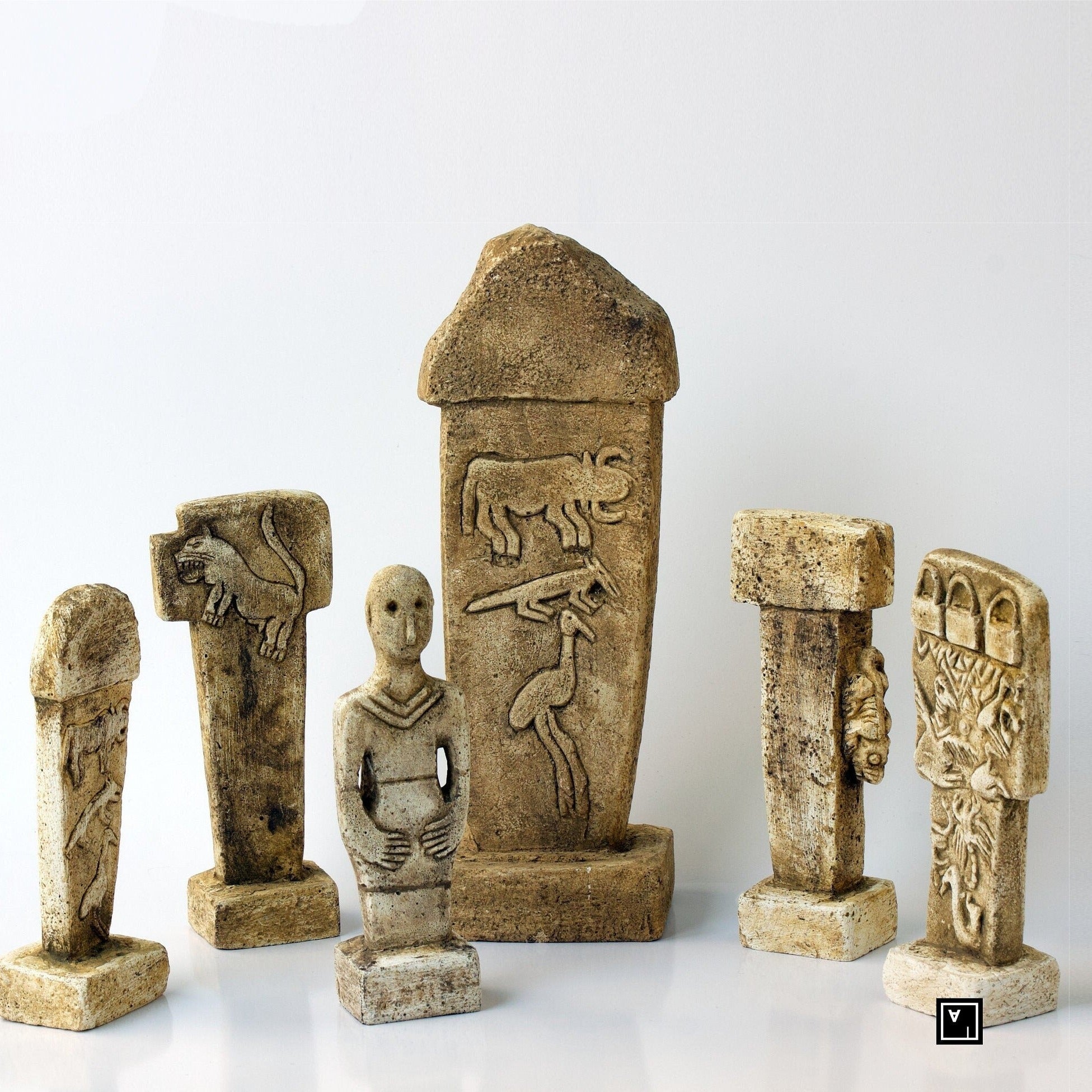 World's Oldest Temple Gobeklitepe Stones statue with Urfa Man carving from Limestone