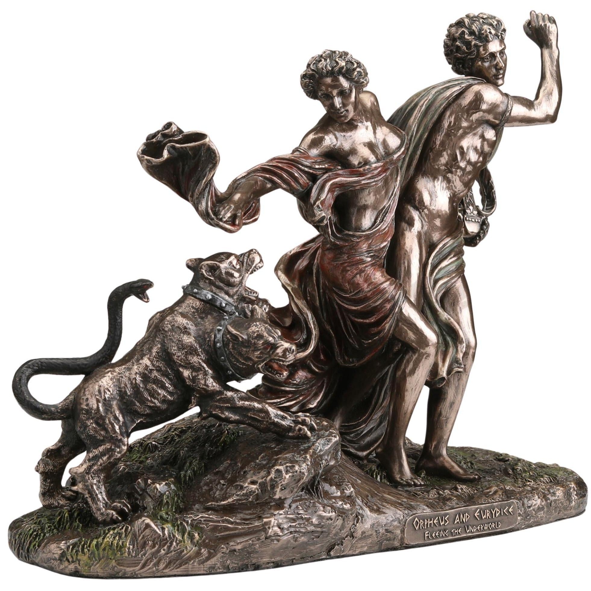 Orpheus and Eurydice Sculpture: Greek Mythology Statue