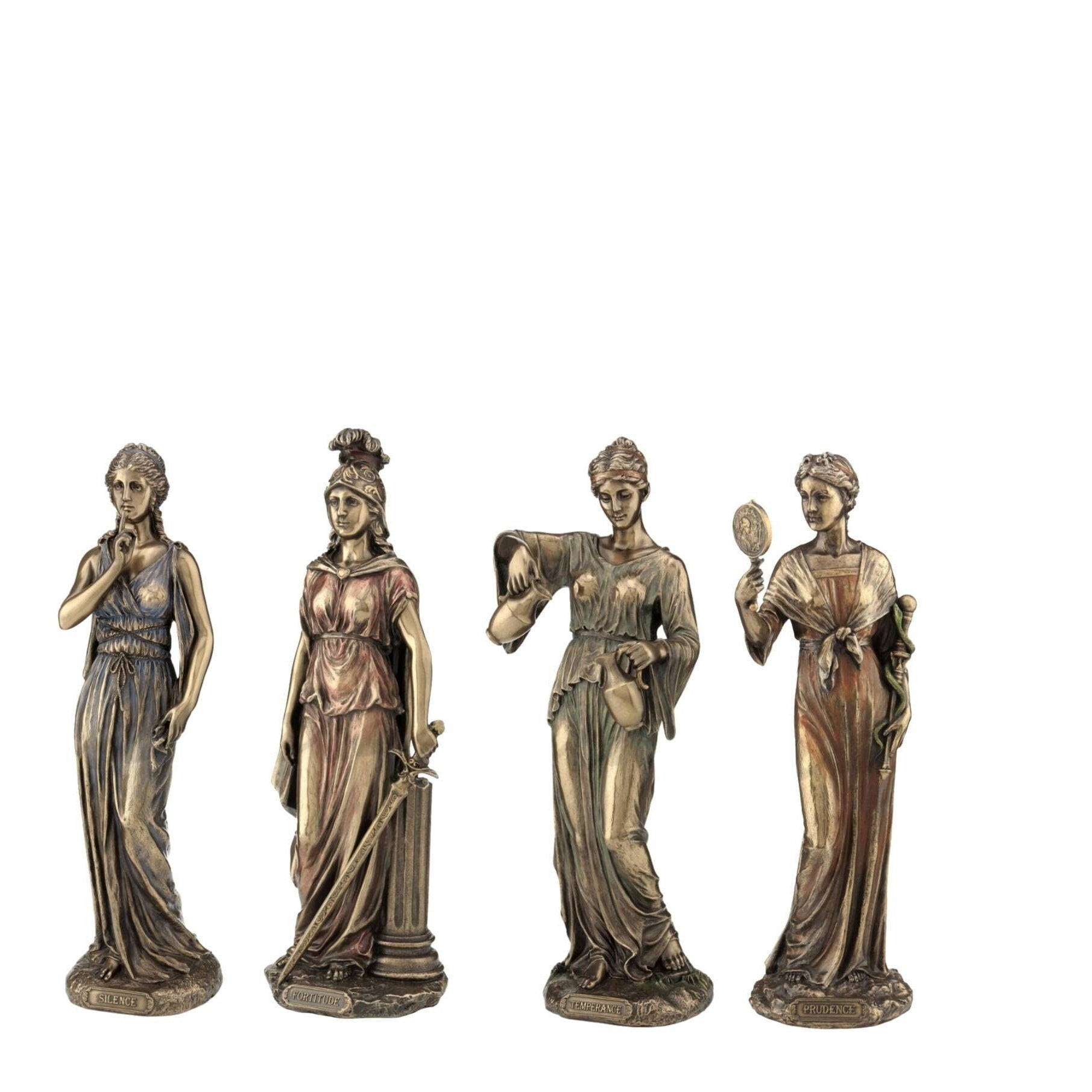 Four Cardinal Virtues Statues (Prudence, Fortitude, Temperance)