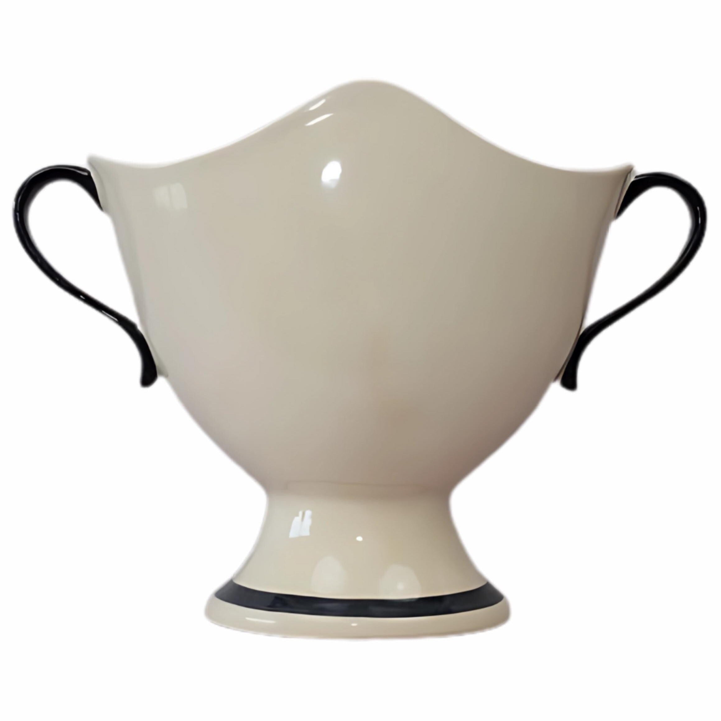 Abstract Face Planter – Modern Porcelain Art Vase for Unique Décor