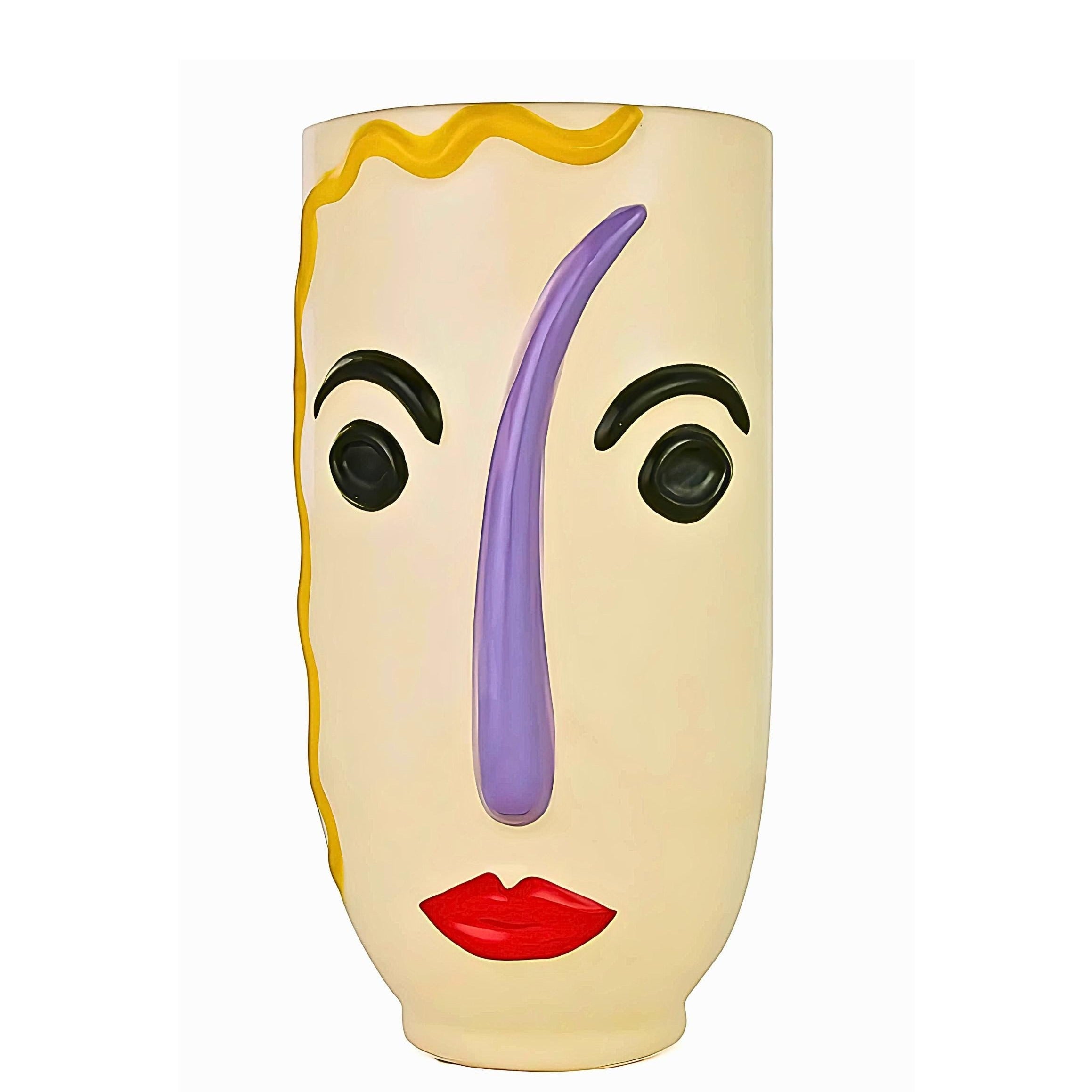 Modern Art Porcelain Face Planter – A Bold Fusion of Creativity & Functionality