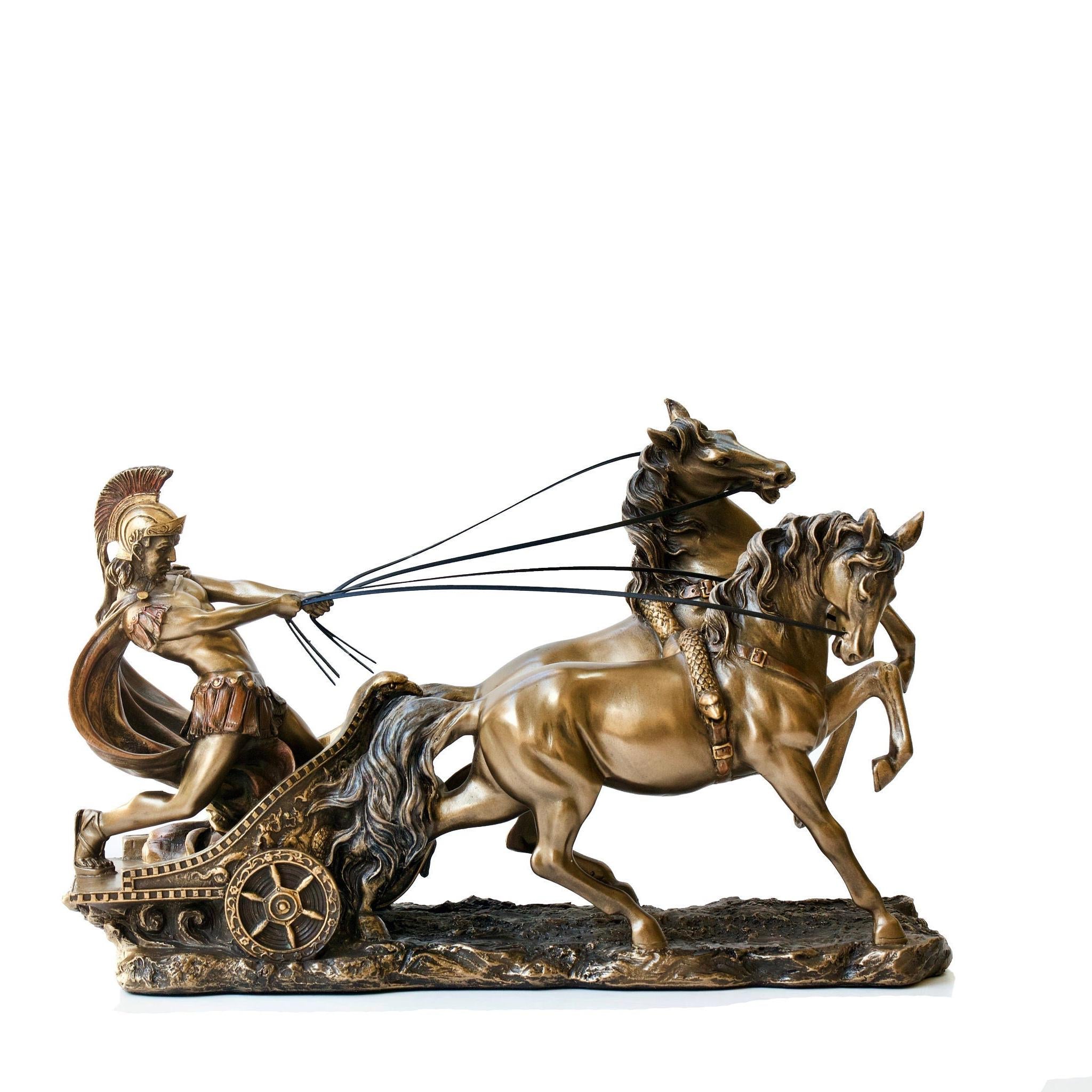 Roman Chariot Statue