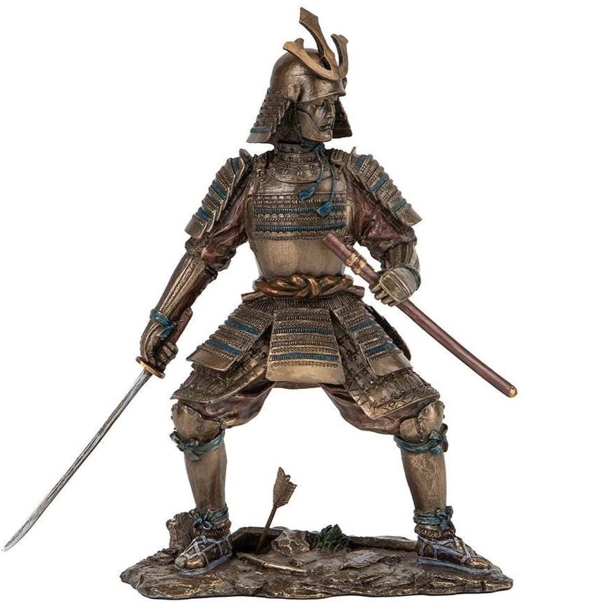 Legendary Samurai Warrior Statue.Japanese Fighter Holding Katana – Traditional Bushido Decor