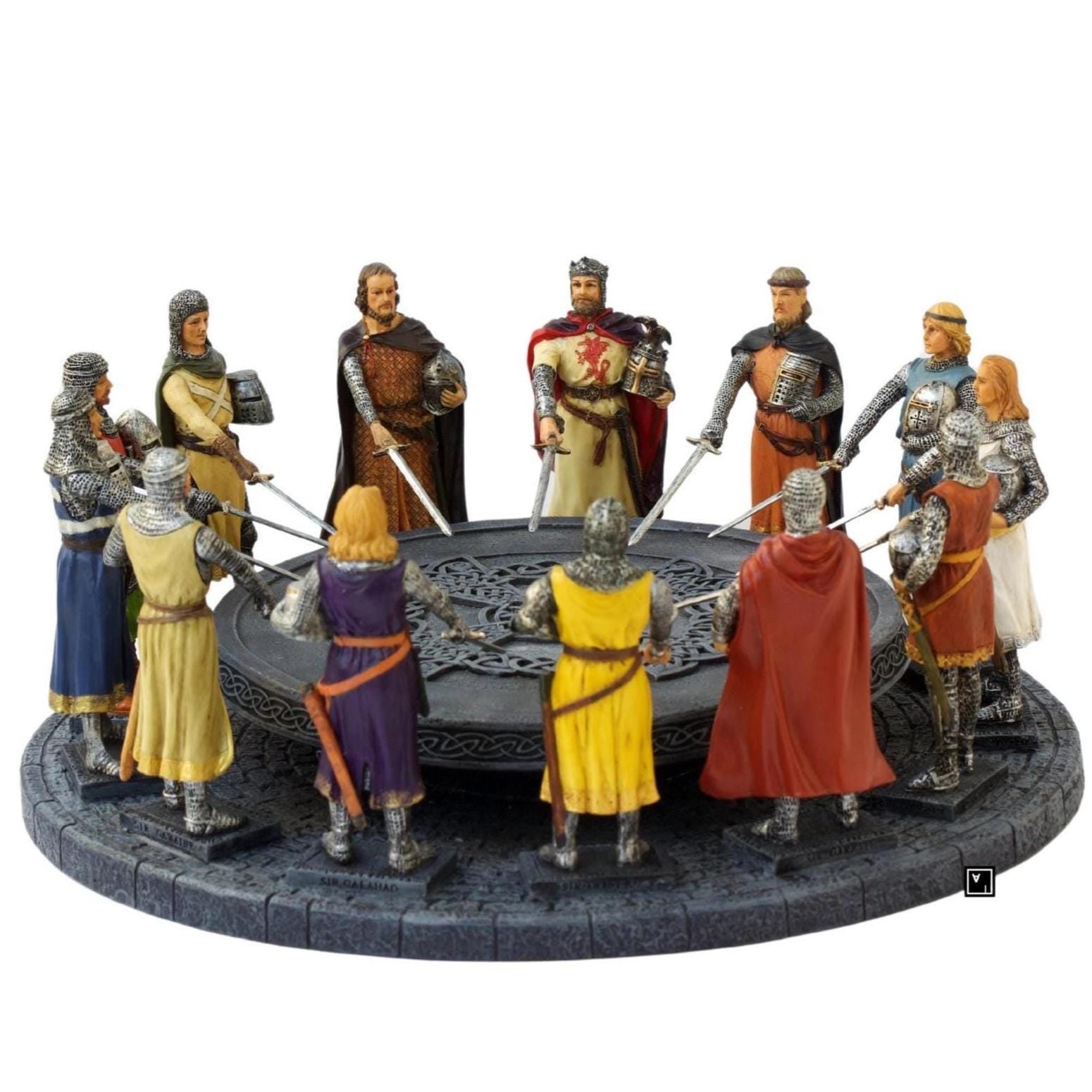 King Arthur with 12 Knights of the Round Table Statue