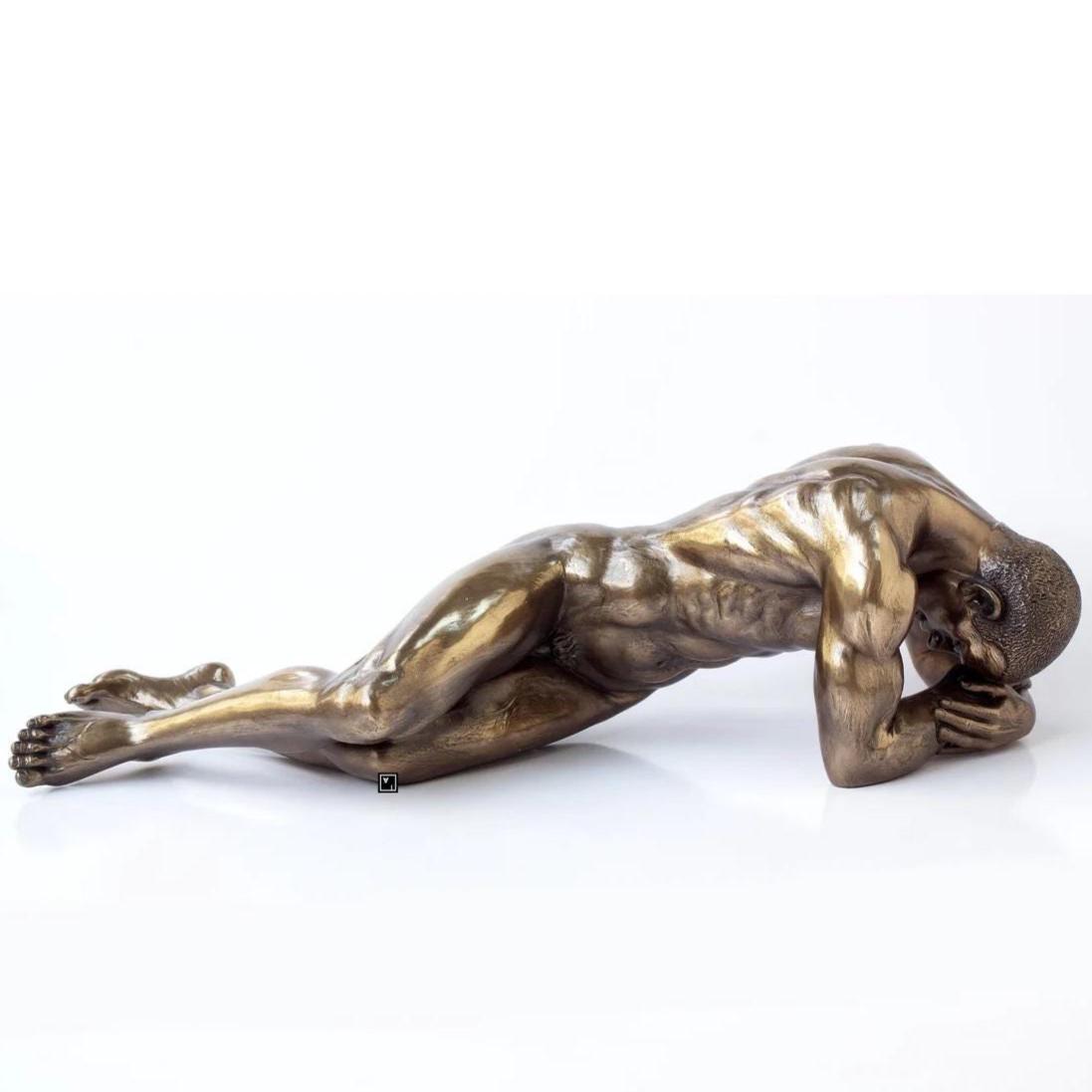 Nude Man Lying Prone Artistic Nudes Sculpture