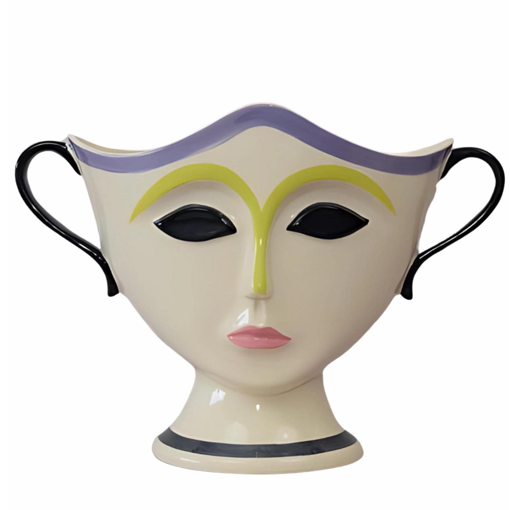Abstract Face Planter – Modern Porcelain Art Vase for Unique Décor