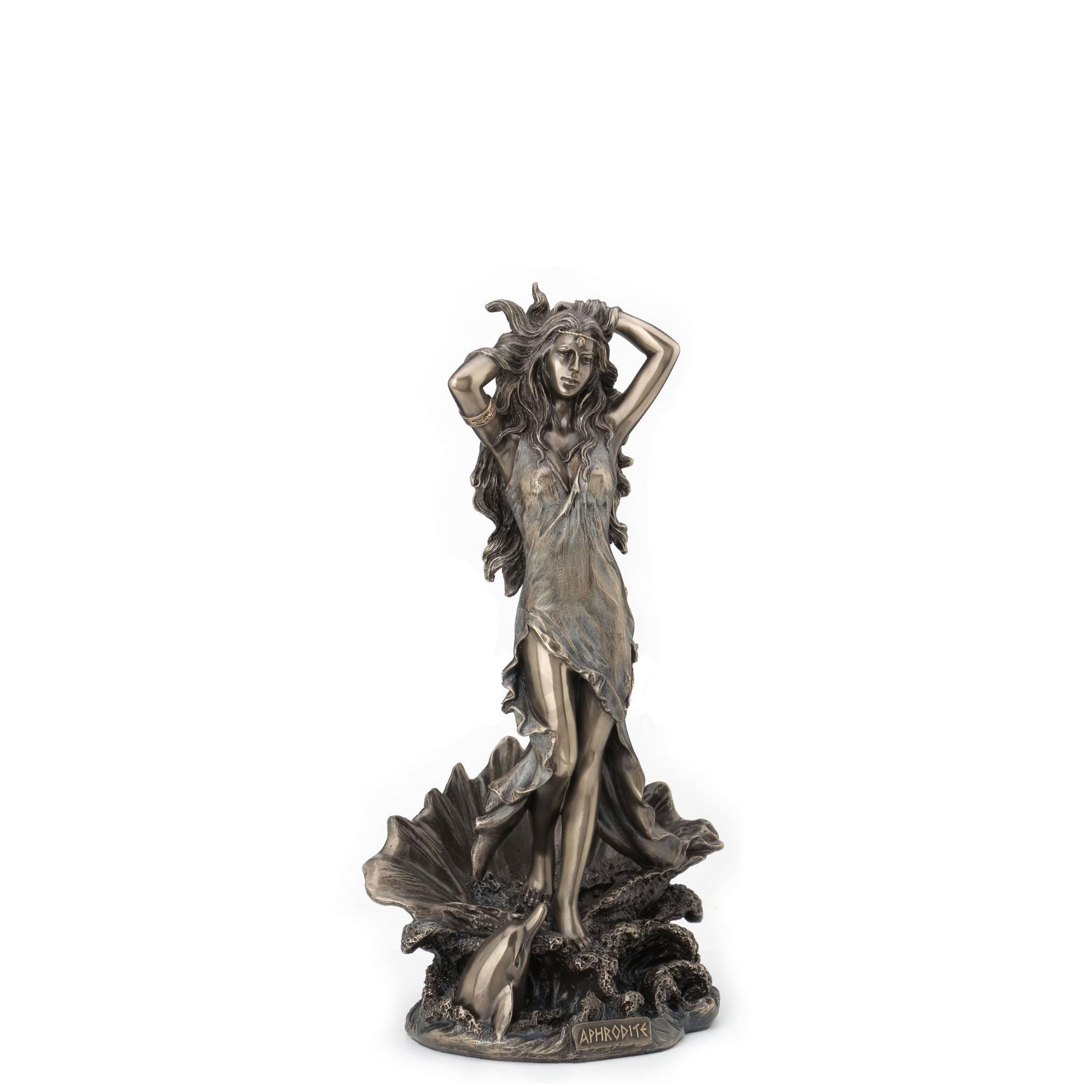 Bronze Aphrodite Figurine - Olympian Goddess of Love Sculpture