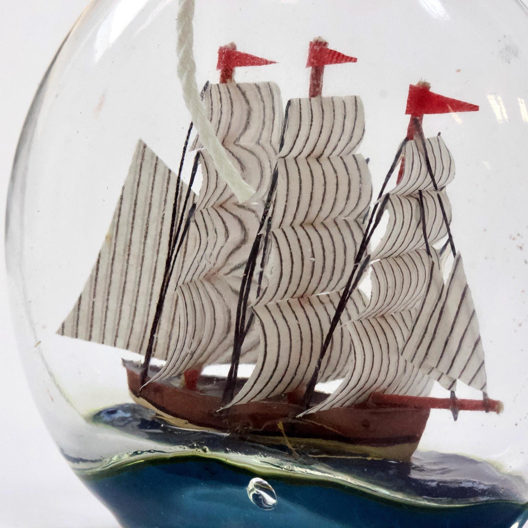 Sailing Boat in Bottle Decorative Nautical Home Sailboat Decor