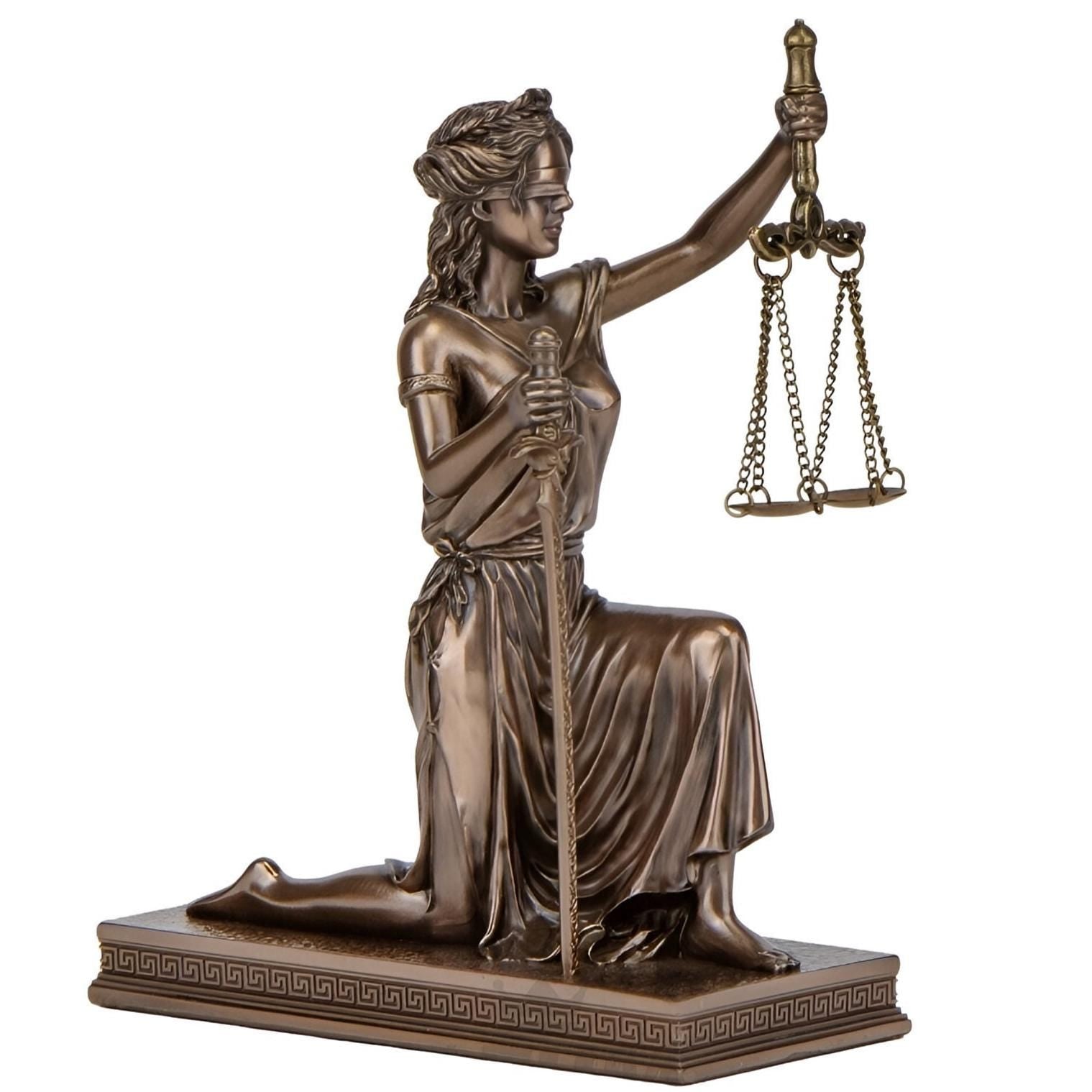 Lady Justice Seated Themis Statue