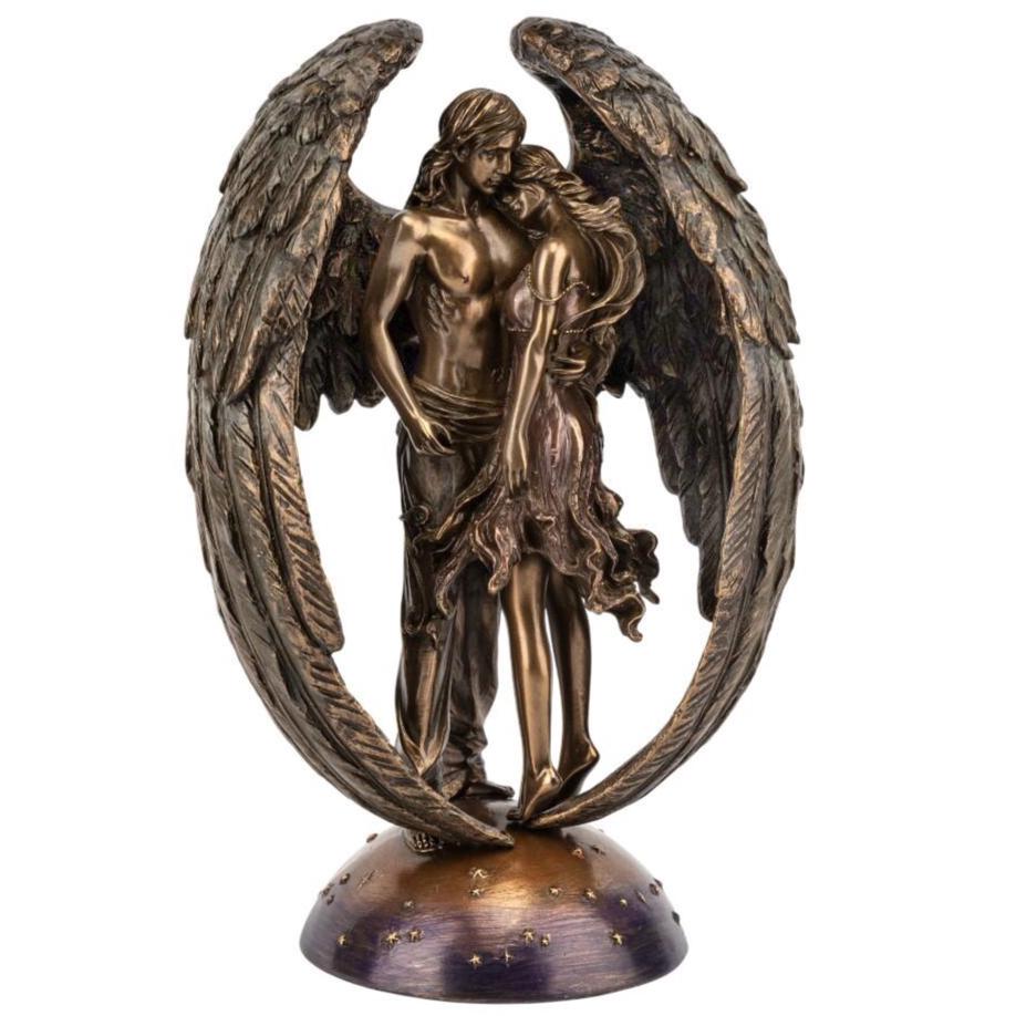 Winged Guardian Angel Statue