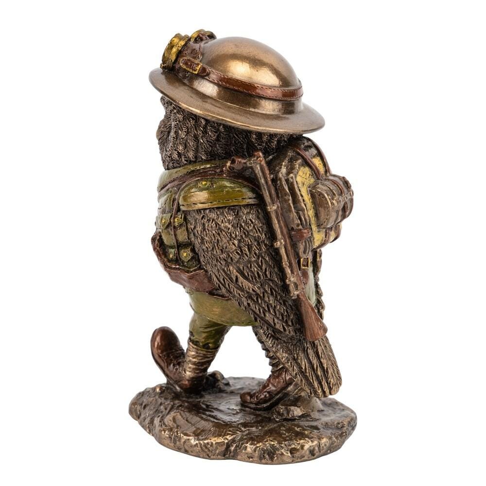 Steampunk Sergant Owl Statue
