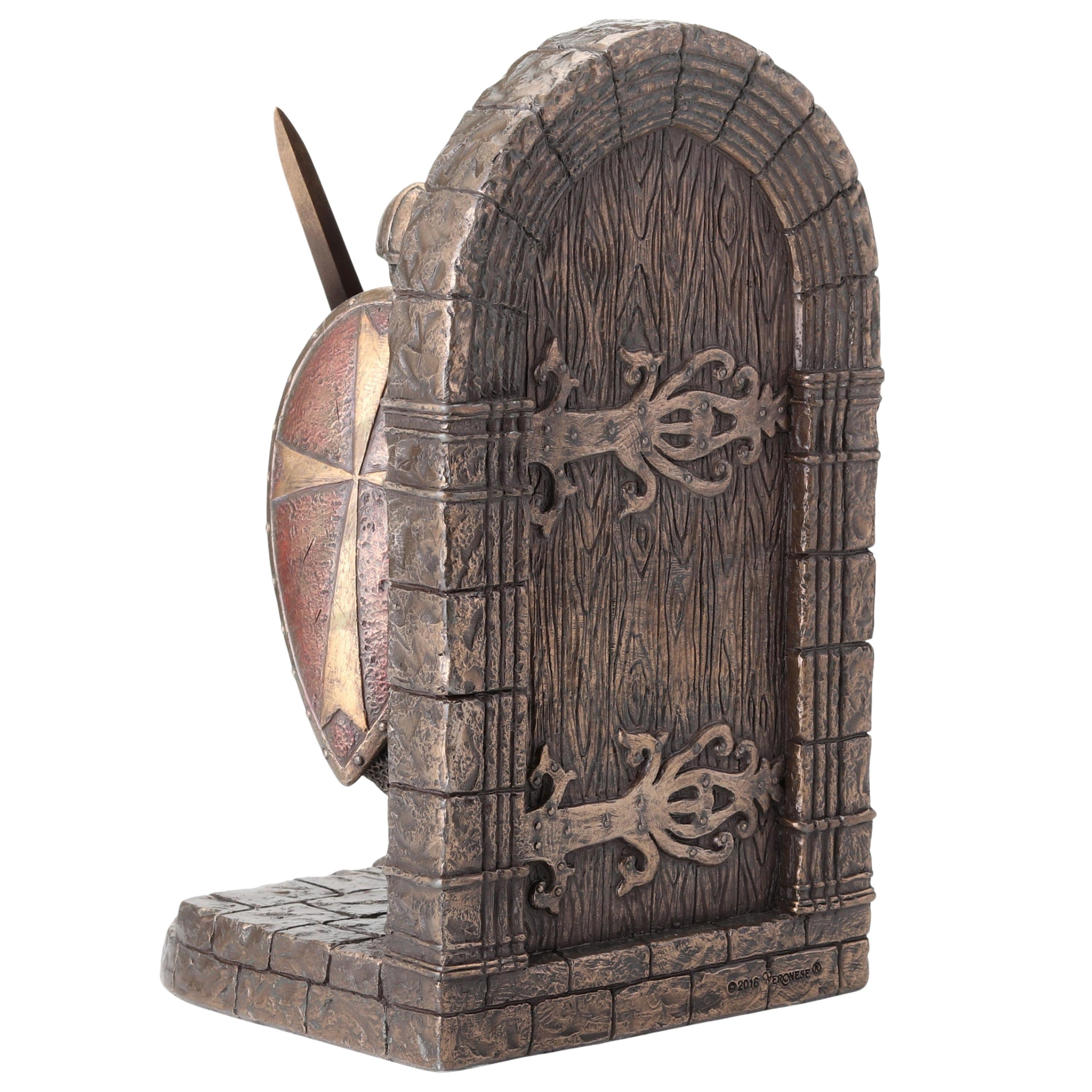 Maltese Crusader Bookend Bronze Knight Statue(single)