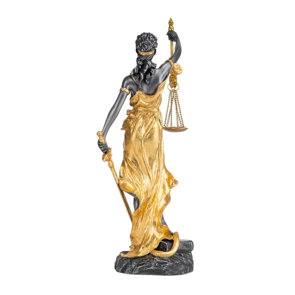 Justice Statue with Gold Tone 29 cm/11.42 inches