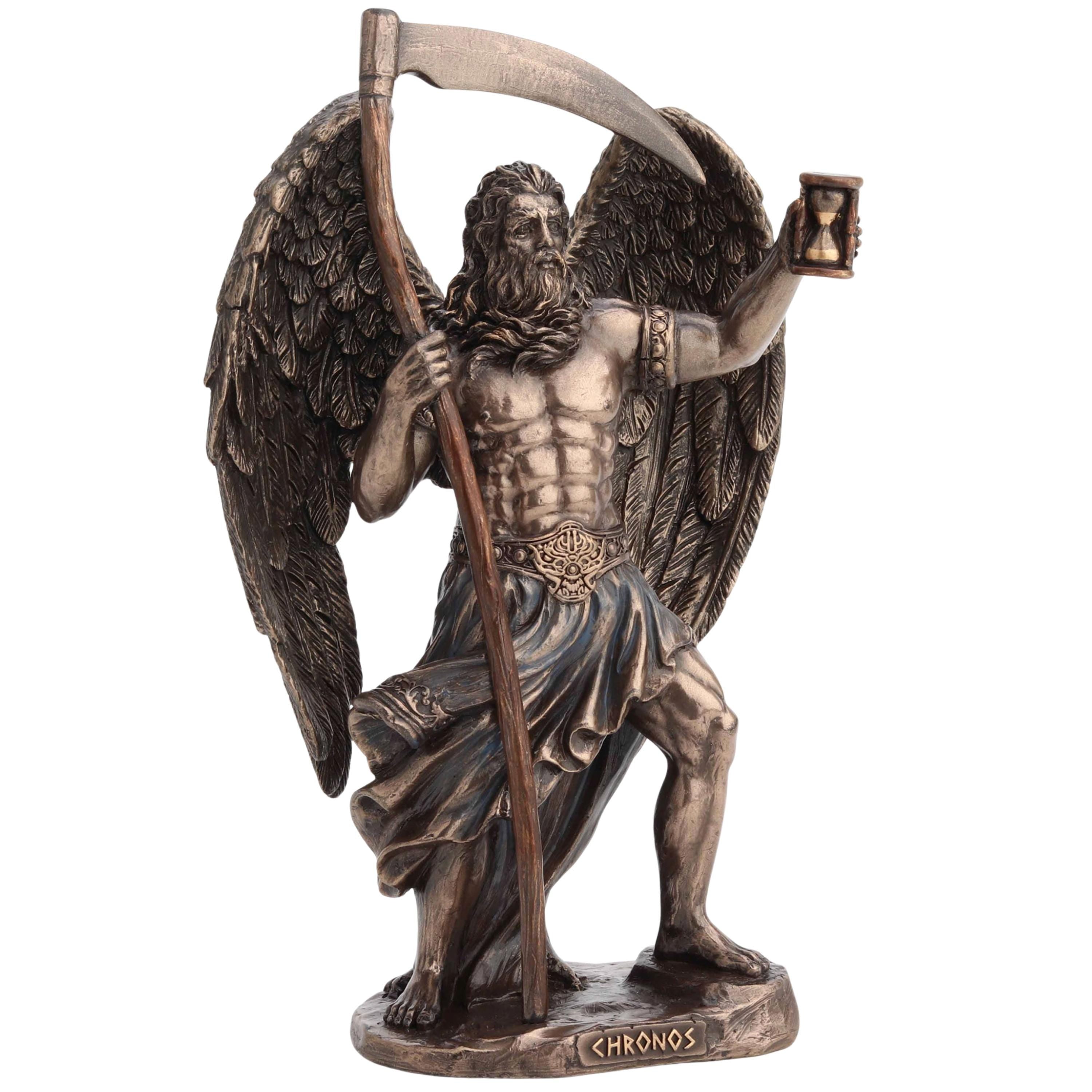Chronos God of Time Statue, Greek Titan Sculpture, Bronze Mythology Decor