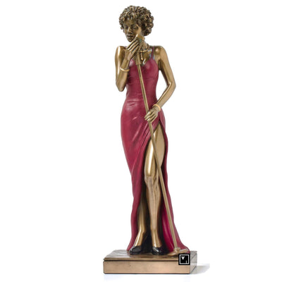 12.25 Inches Female Jazz Singer Statue.
