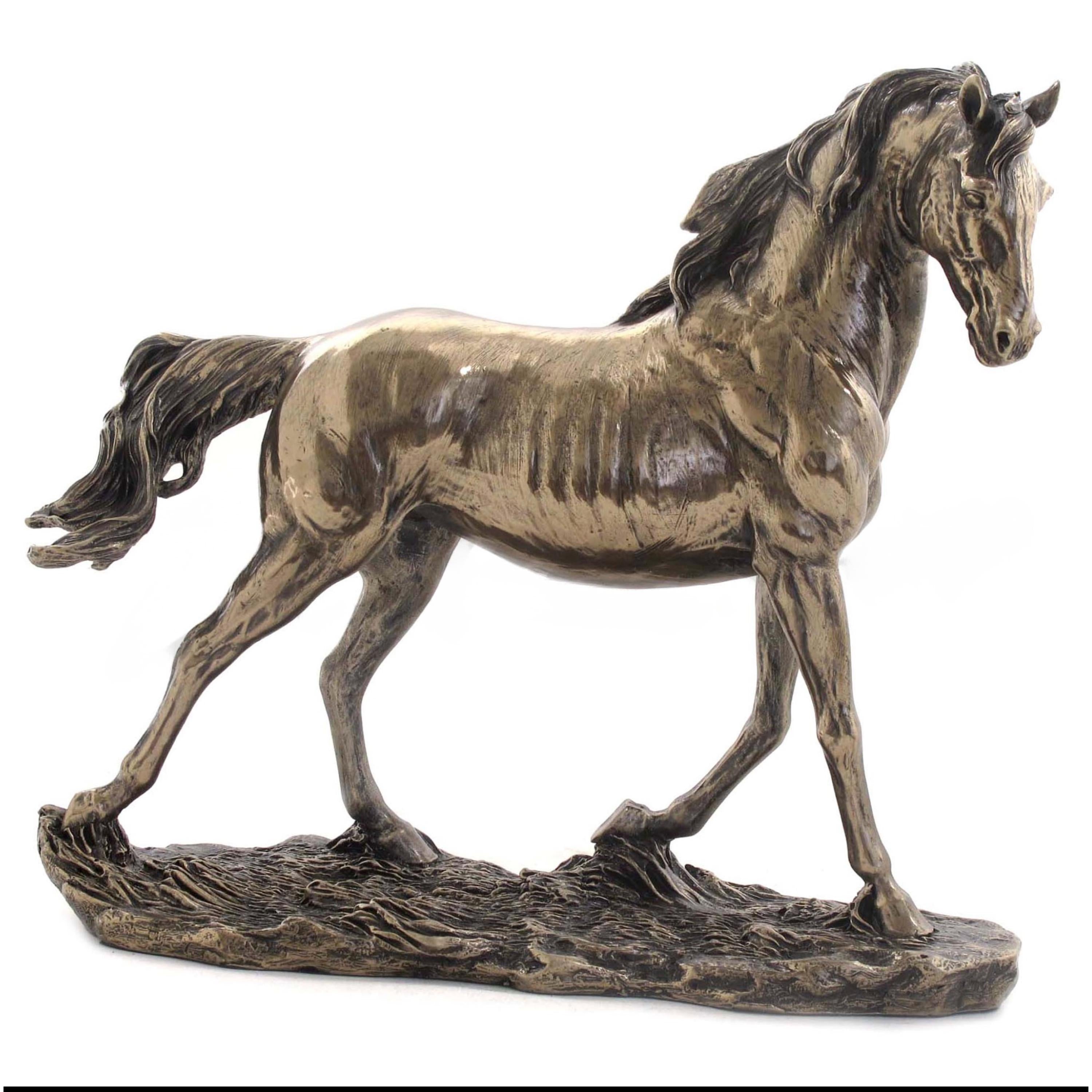 Galloping Stallion Horse Statue