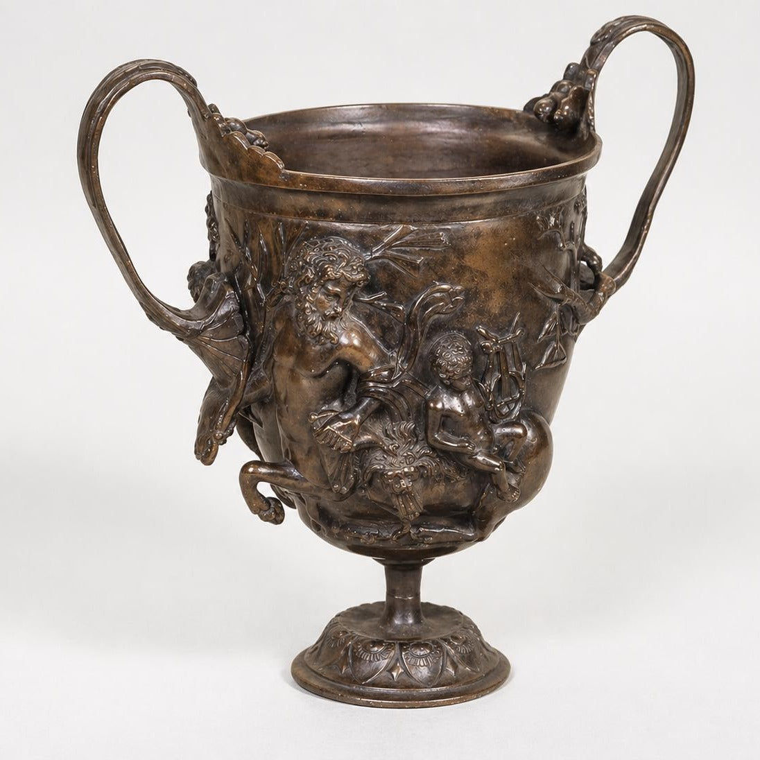 Bronze Pompei style Vase Garden Bronze Pot Decor