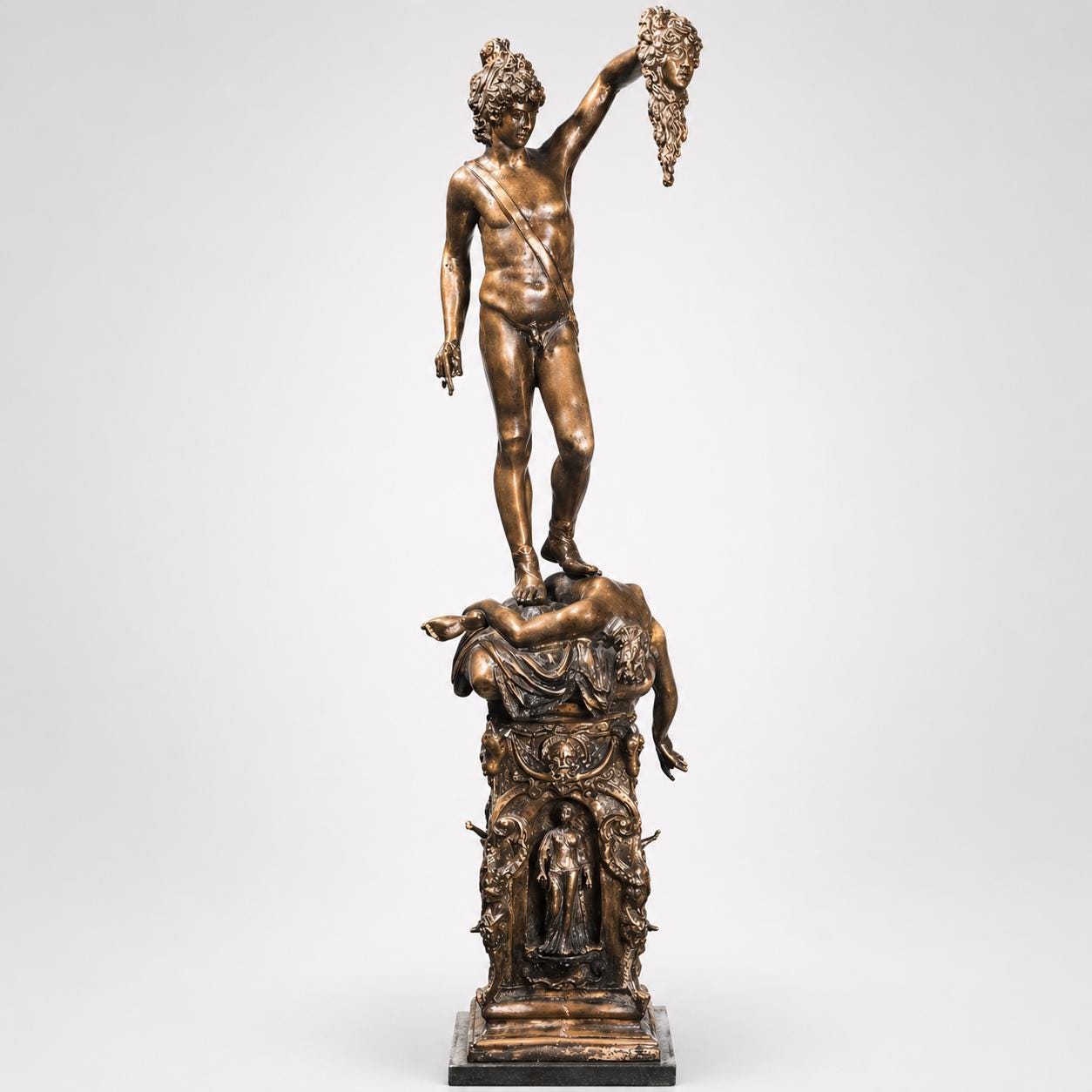 42.91 Inches Perseus With The Head Of Medusa Sculpture