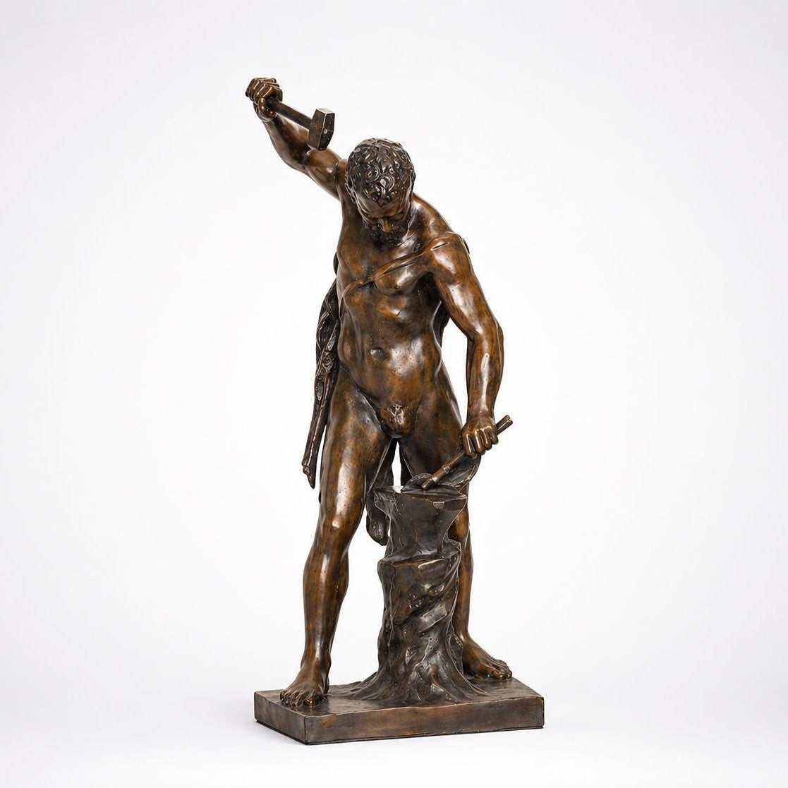 Bronze Hephaestus Sculpture: 38 Inch Outdoor Greek Mythology Art