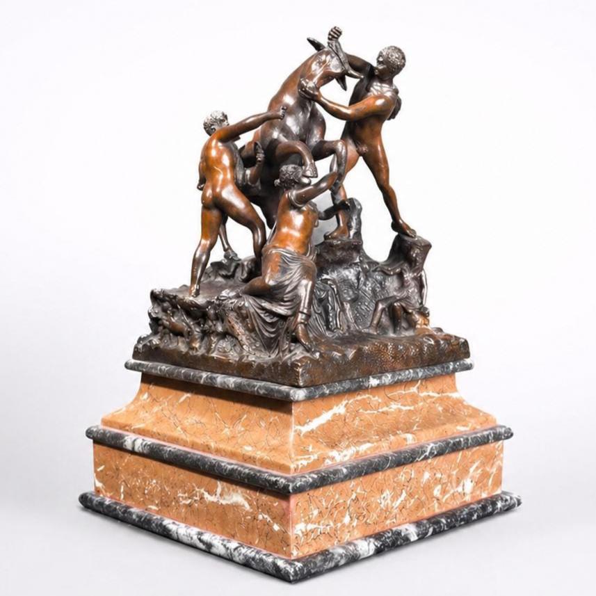 13 Inch The Punishment of Dirce Statue Farnese Bull Roman Pompeii Bronze Sculpture Statue