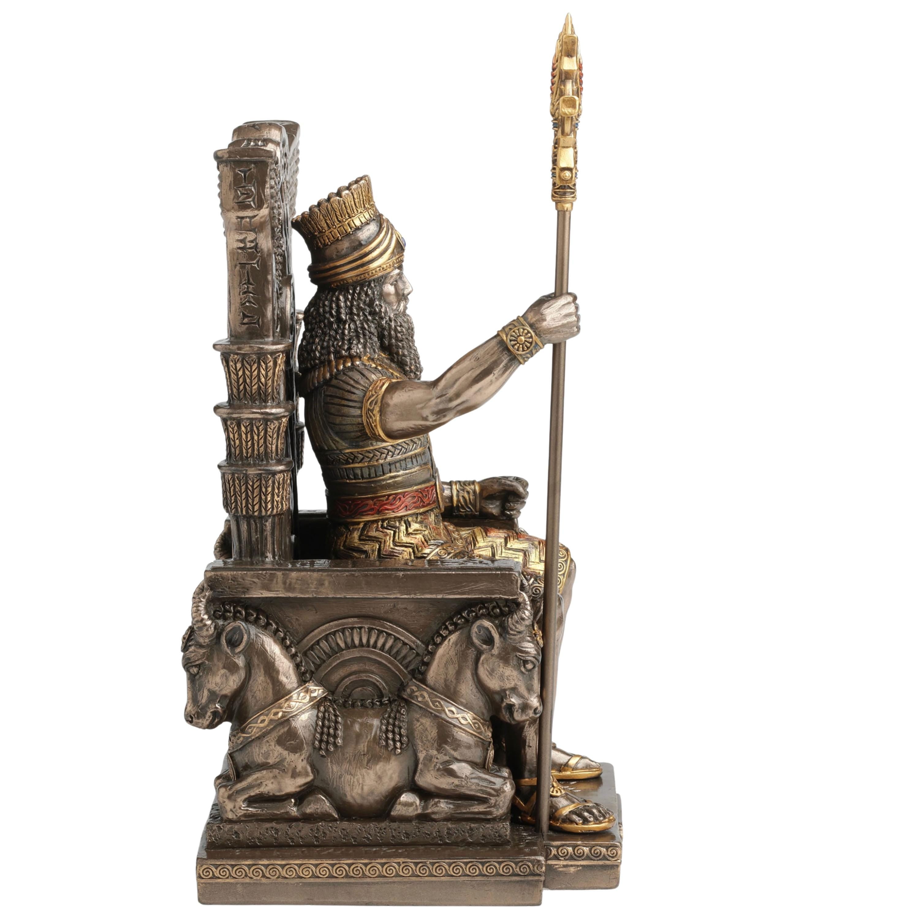 Enlil Mesopotamian God of Air Statue, Ancient Sumerian Sculpture, Pagan Altar Decor, Mythology Gift