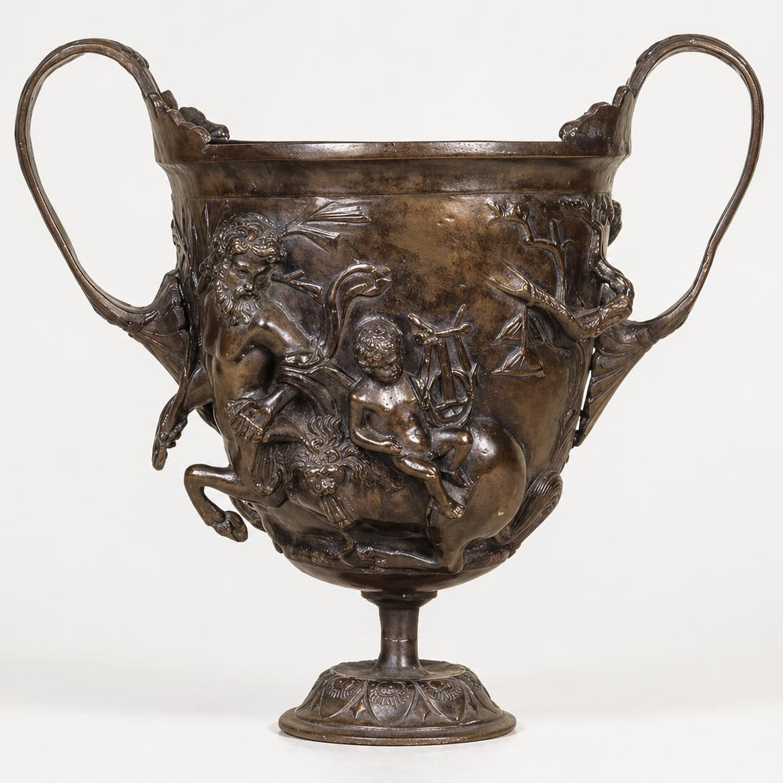 Bronze Pompei style Vase Garden Bronze Pot Decor