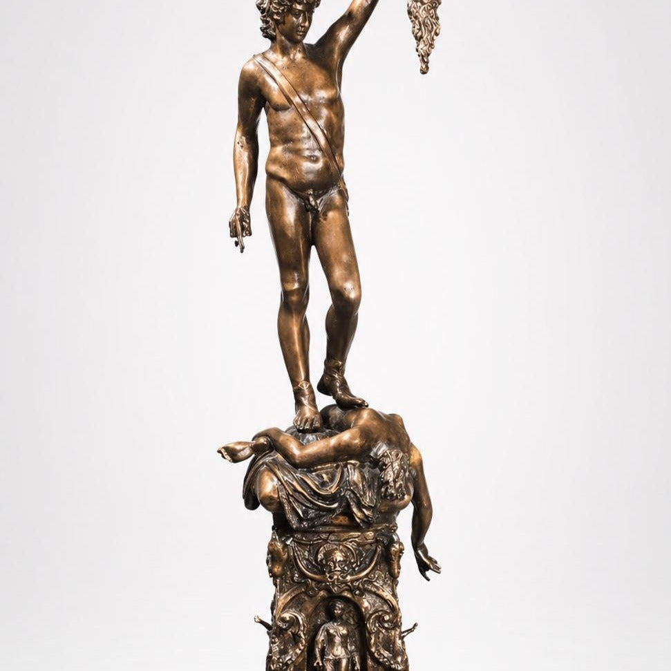 42.91 Inches Perseus With The Head Of Medusa Sculpture