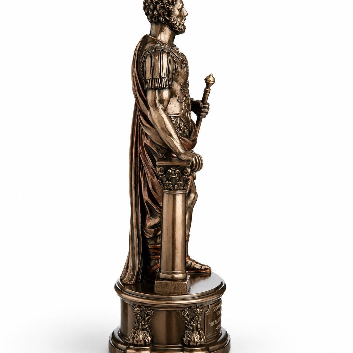 Marcus Aurelius Statue, Roman Emperor Sculpture, Stoic Philosopher Decor, Roman Warrior Bust, Ancient Rome Collectible, Meditations Gift