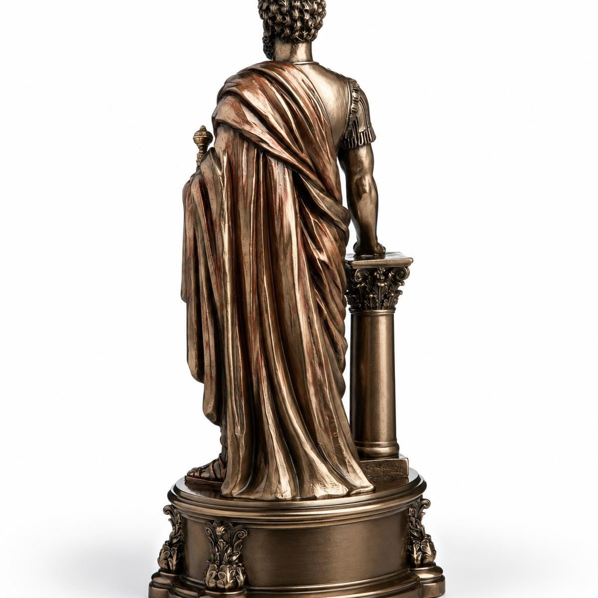 Marcus Aurelius Statue, Roman Emperor Sculpture, Stoic Philosopher Decor, Roman Warrior Bust, Ancient Rome Collectible, Meditations Gift