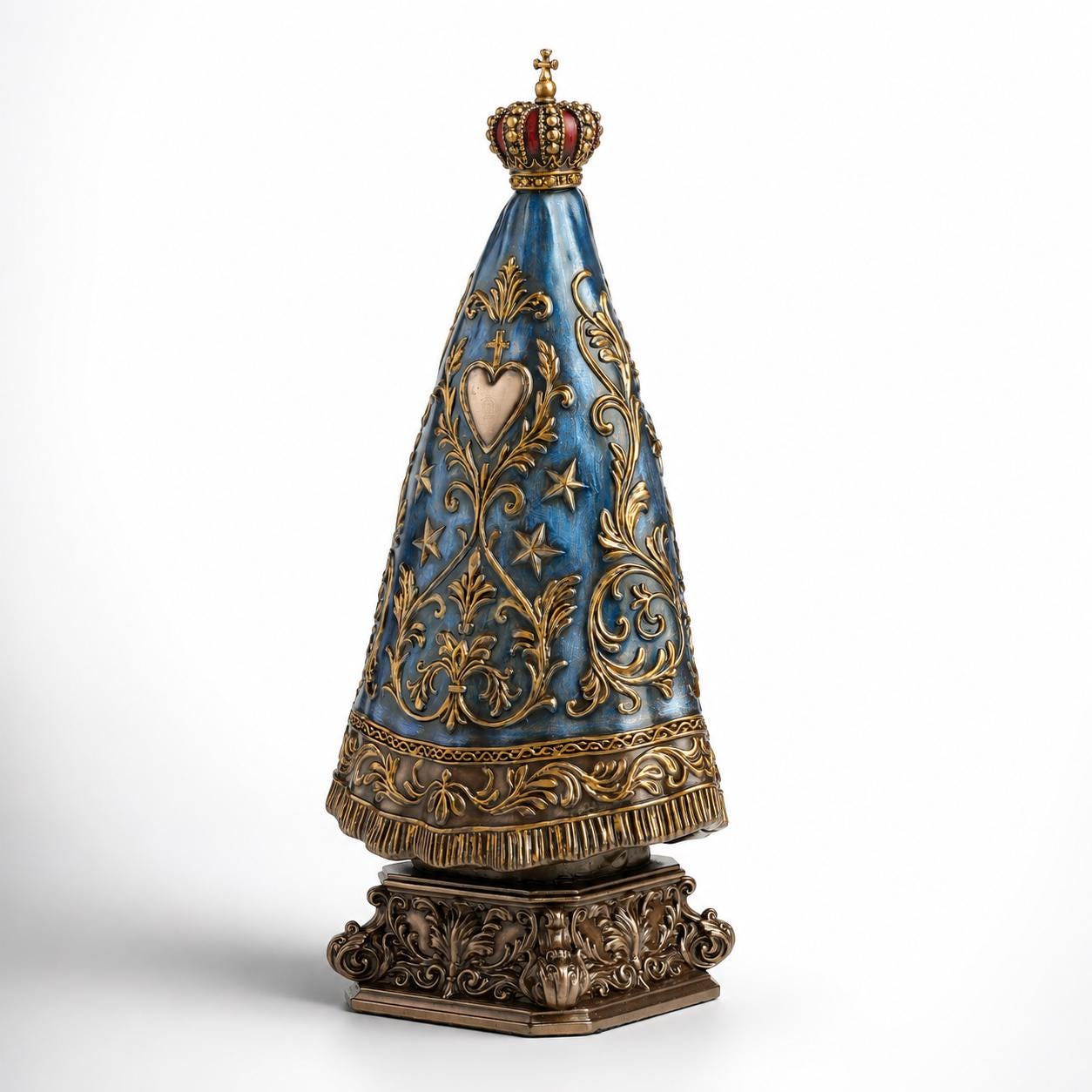 Our Lady of Aparecida Statue, Virgin Mary Figurine, Catholic Religious Decor, Brazilian Patron Saint, Christian Home Altar Gift